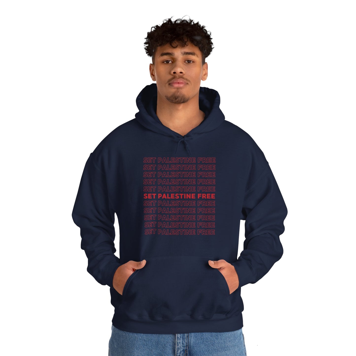 Set Palestine Free - Unisex Hooded Sweatshirt