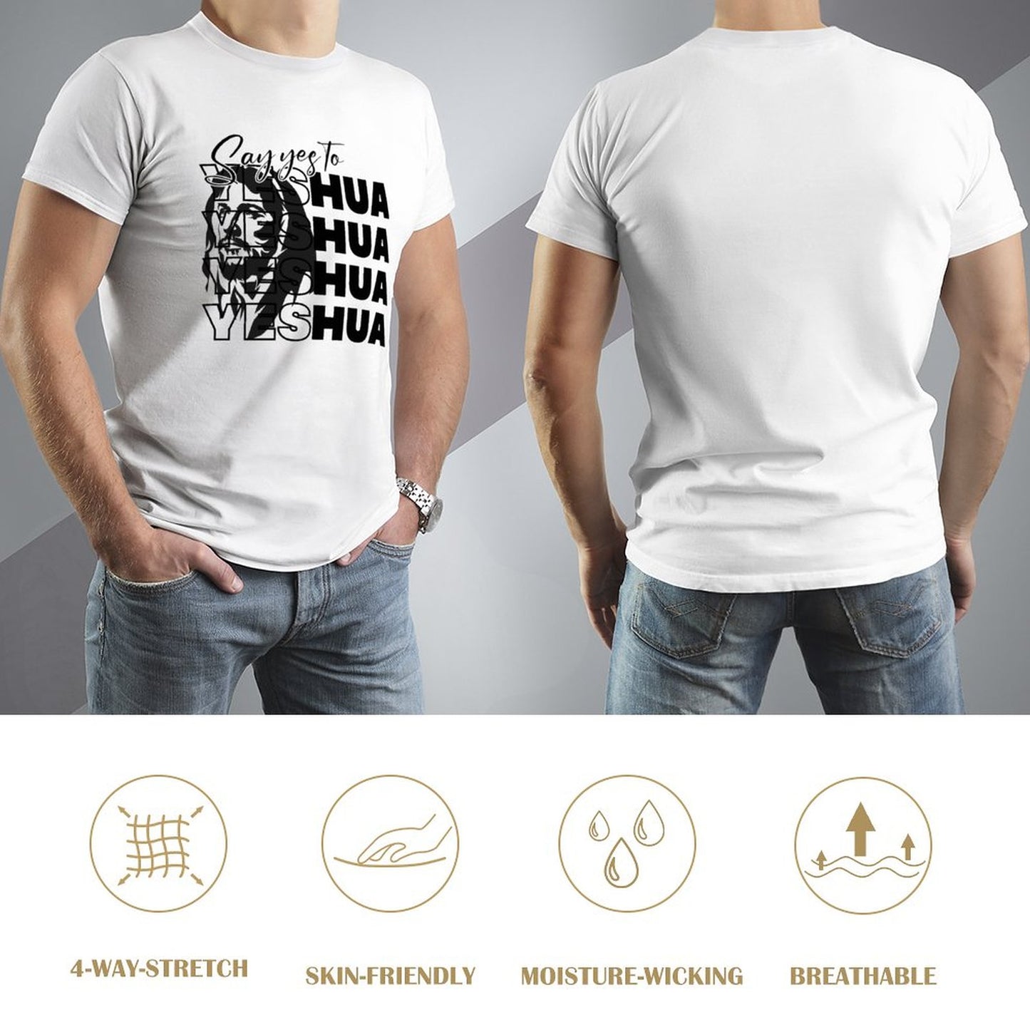 Say Yeshua - Men's Cotton Tee Shirt