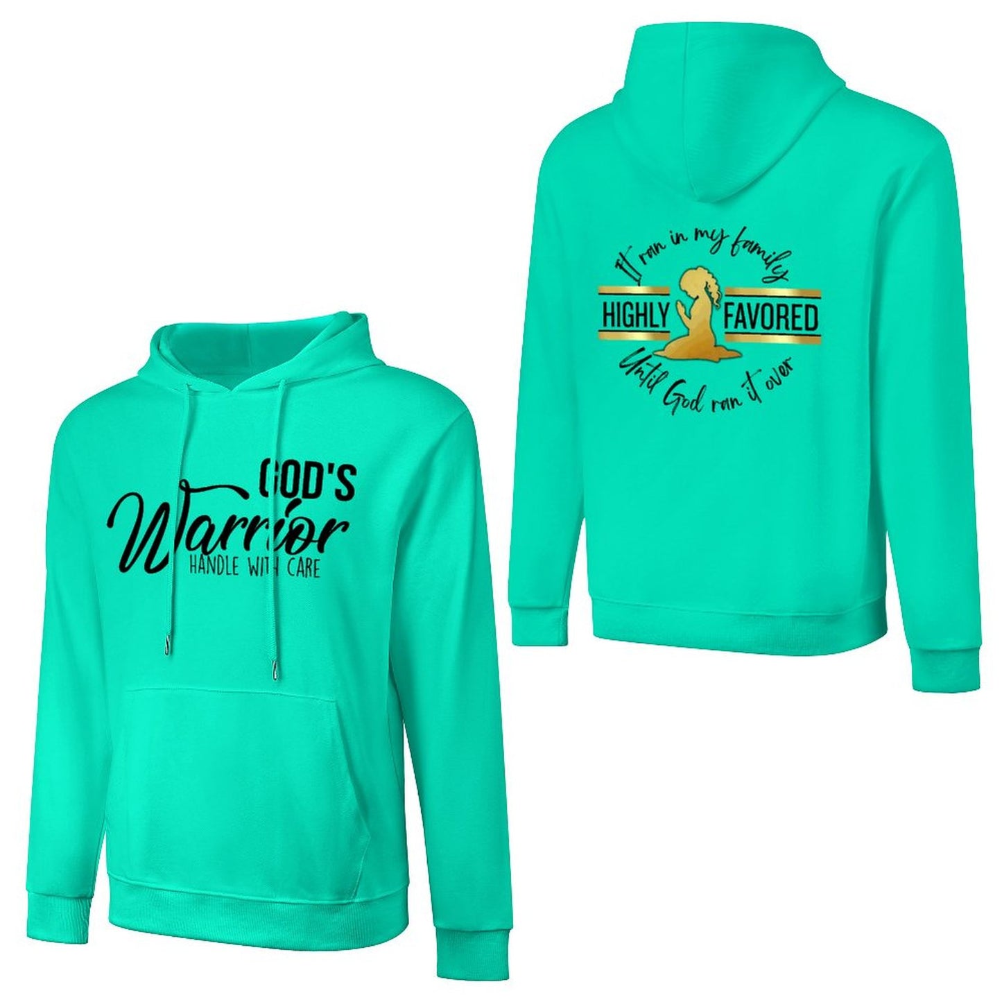 God's Favored - Cotton Hoodie with Pocket