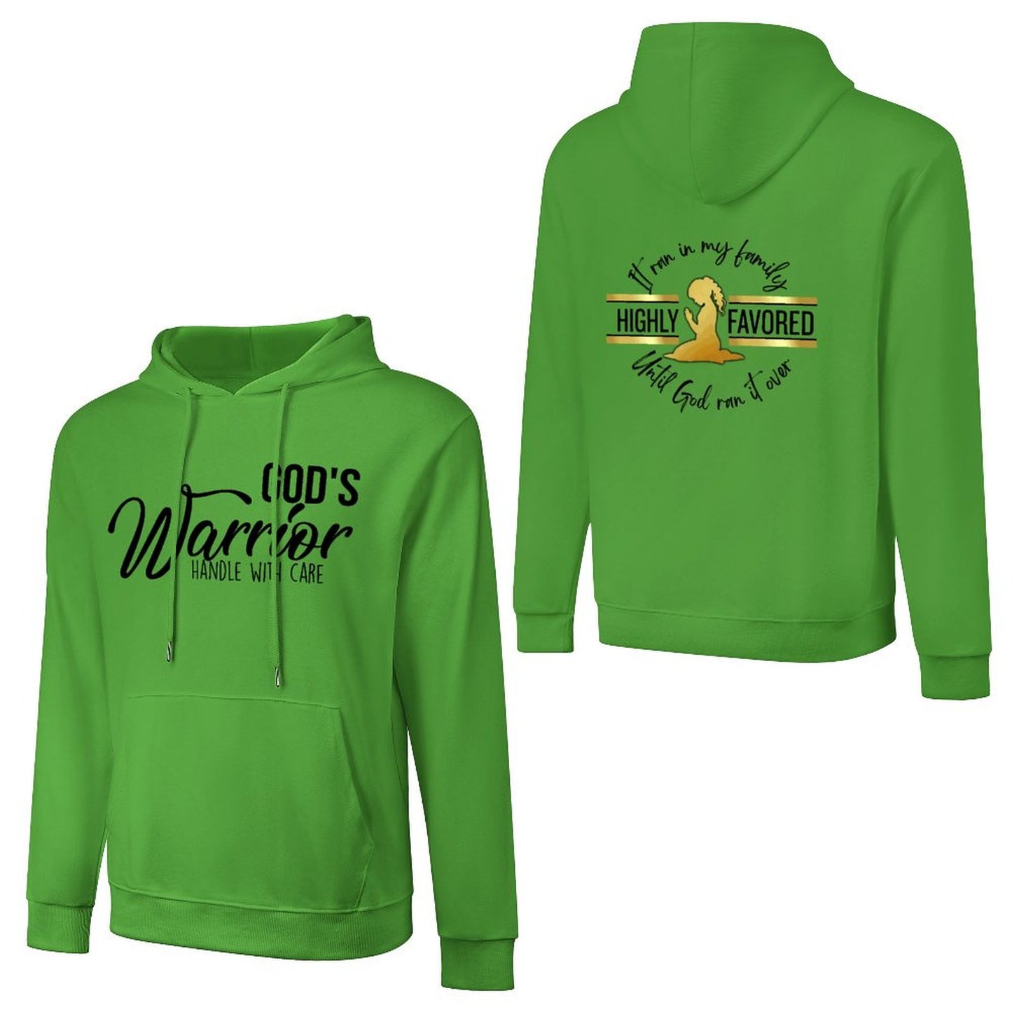 God's Favored - Cotton Hoodie with Pocket