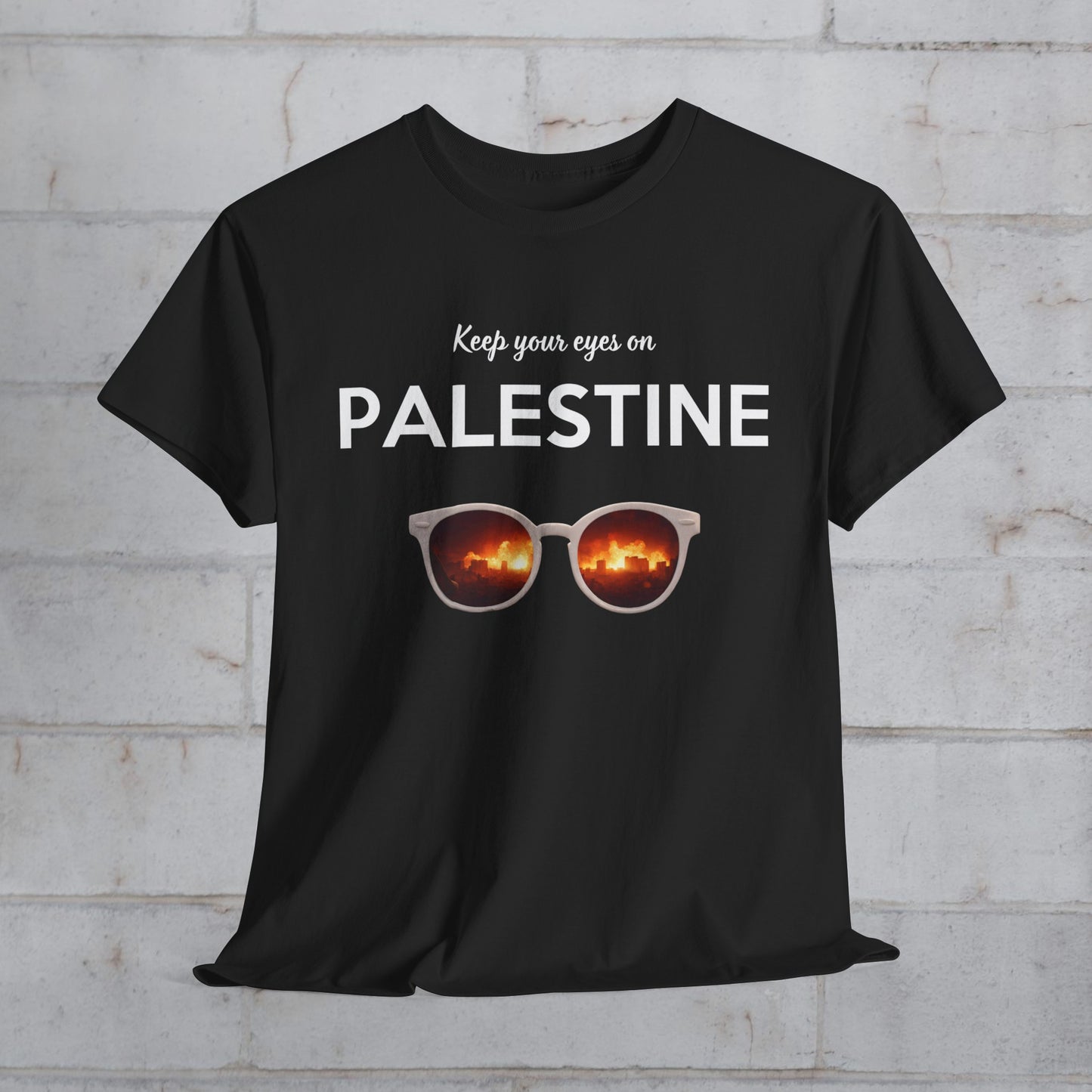 2 Eyes On Palestine - Unisex Cotton Tee