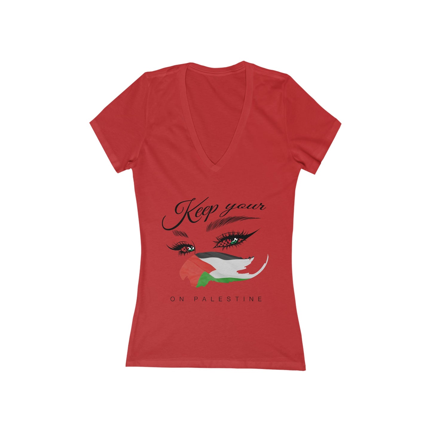 Eyes - Women's Deep V-Neck Tee