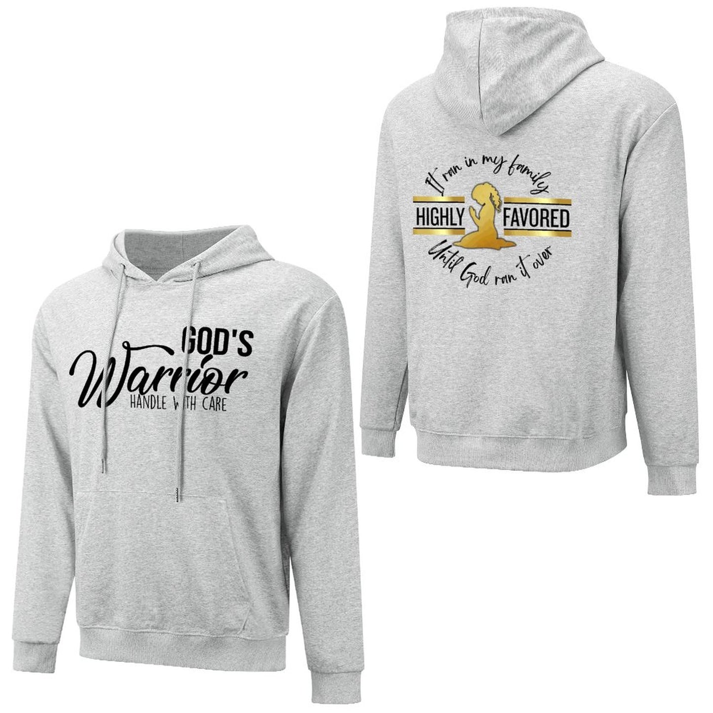 God's Favored - Cotton Hoodie with Pocket