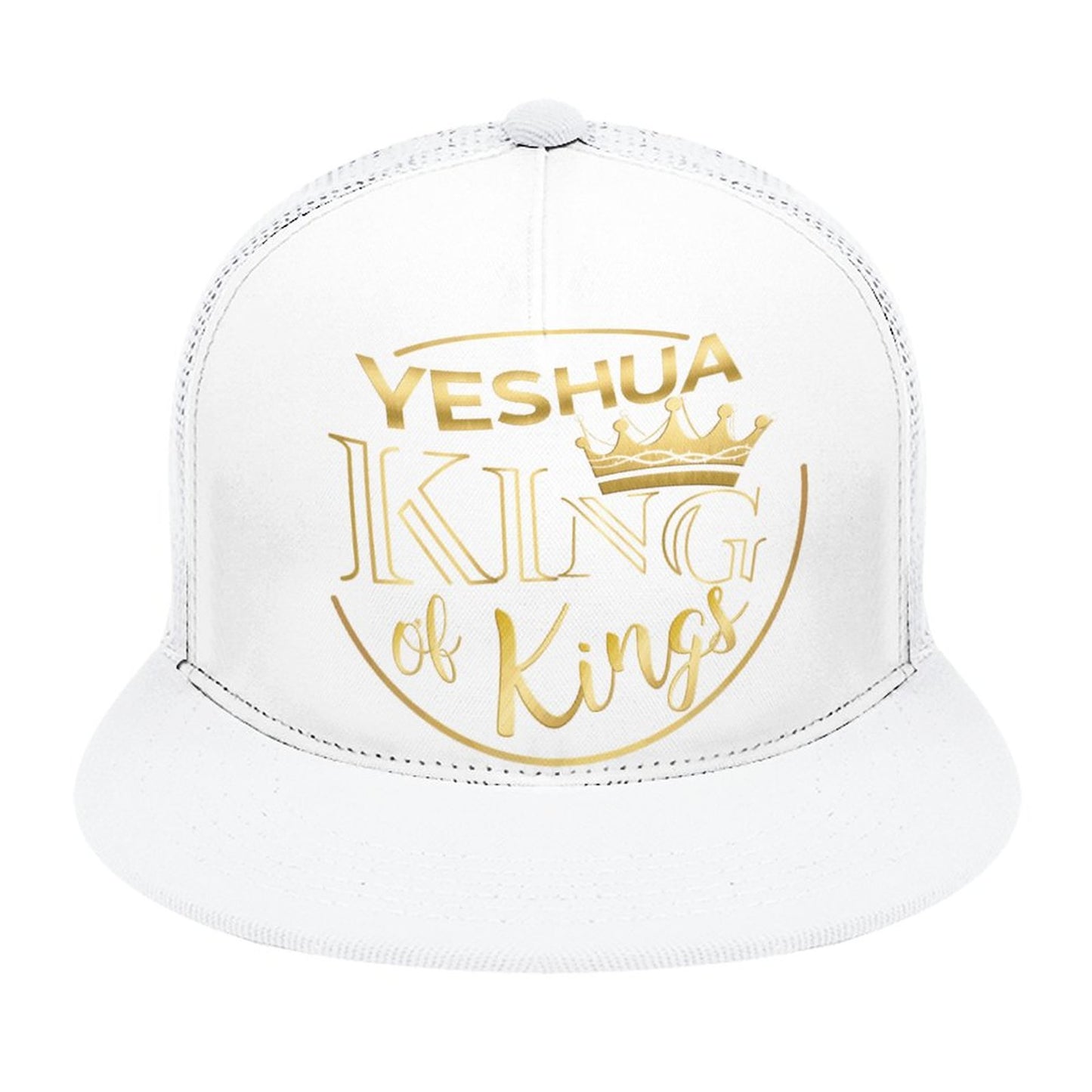 YESHUA, King of Kings - Flat Brim Trucker Hat
