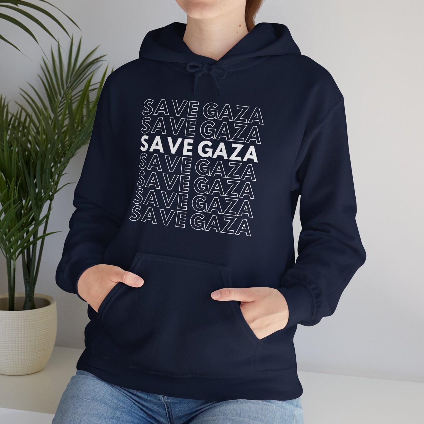 Save Gaza - Unisex Hooded Sweatshirt