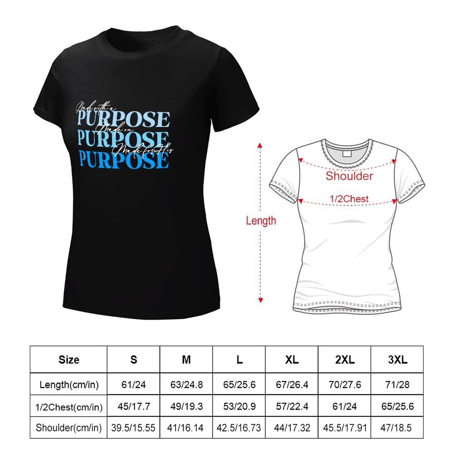 Minimalist on Purpose - Women's 100% Cotton Tee