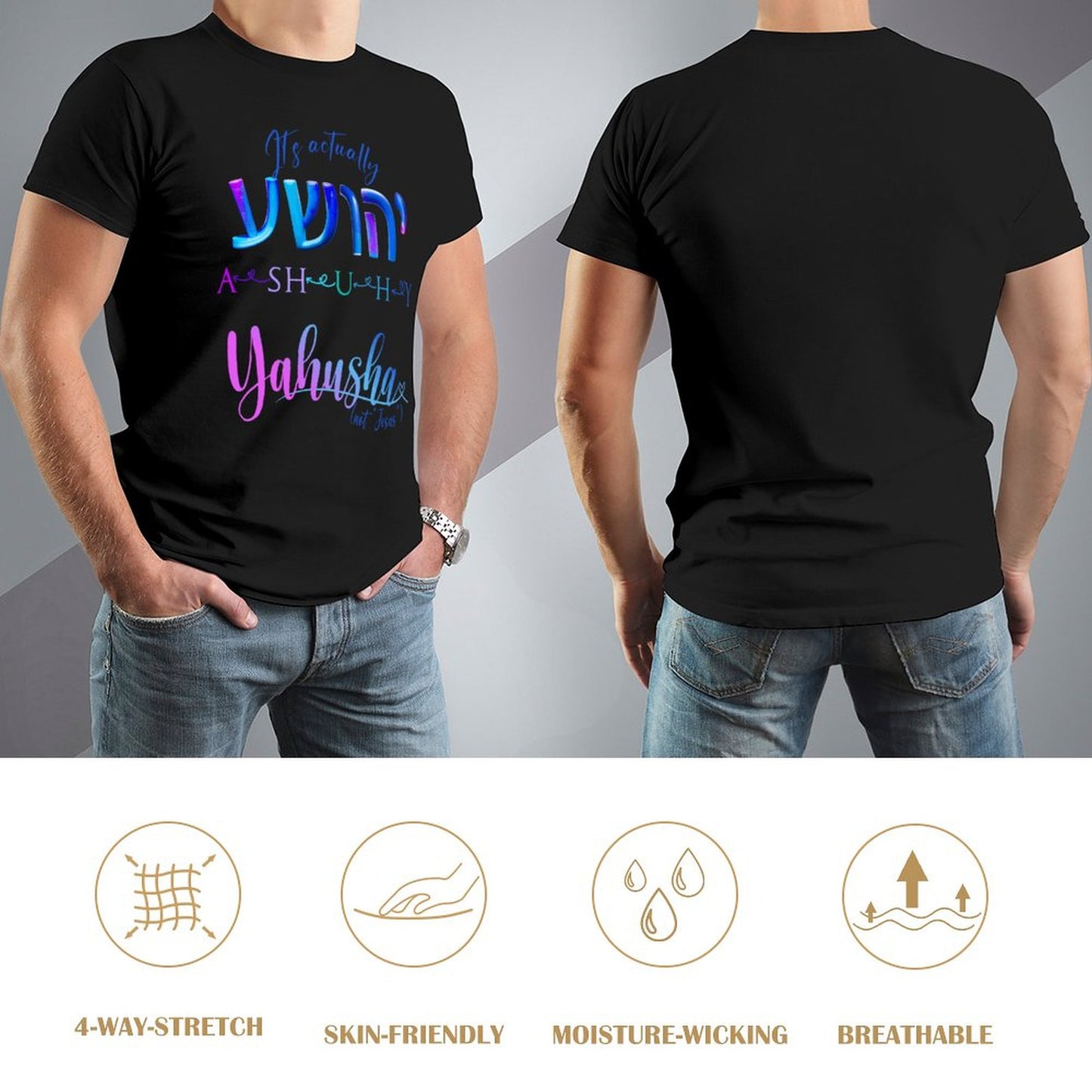 Actually Yahusha - Men's Cotton Tee Shirt