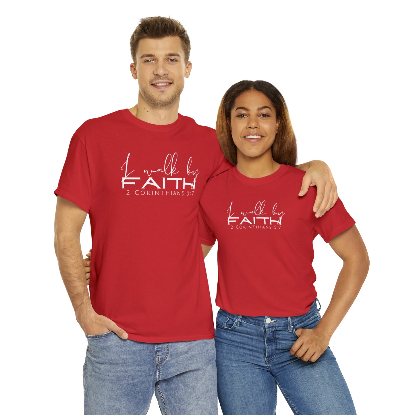By Faith - Heavy Cotton Tee (Unisex)
