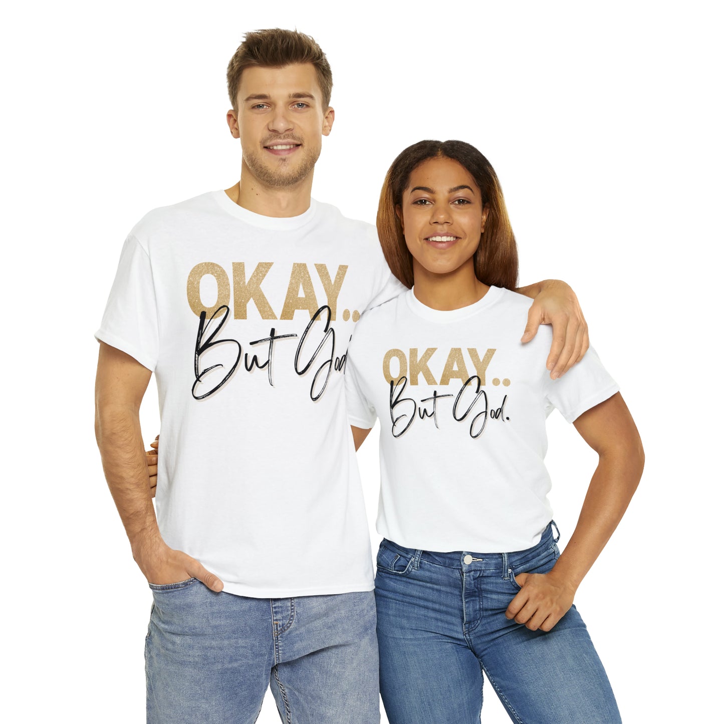 But God in Black - Heavy Cotton Tee (Unisex)