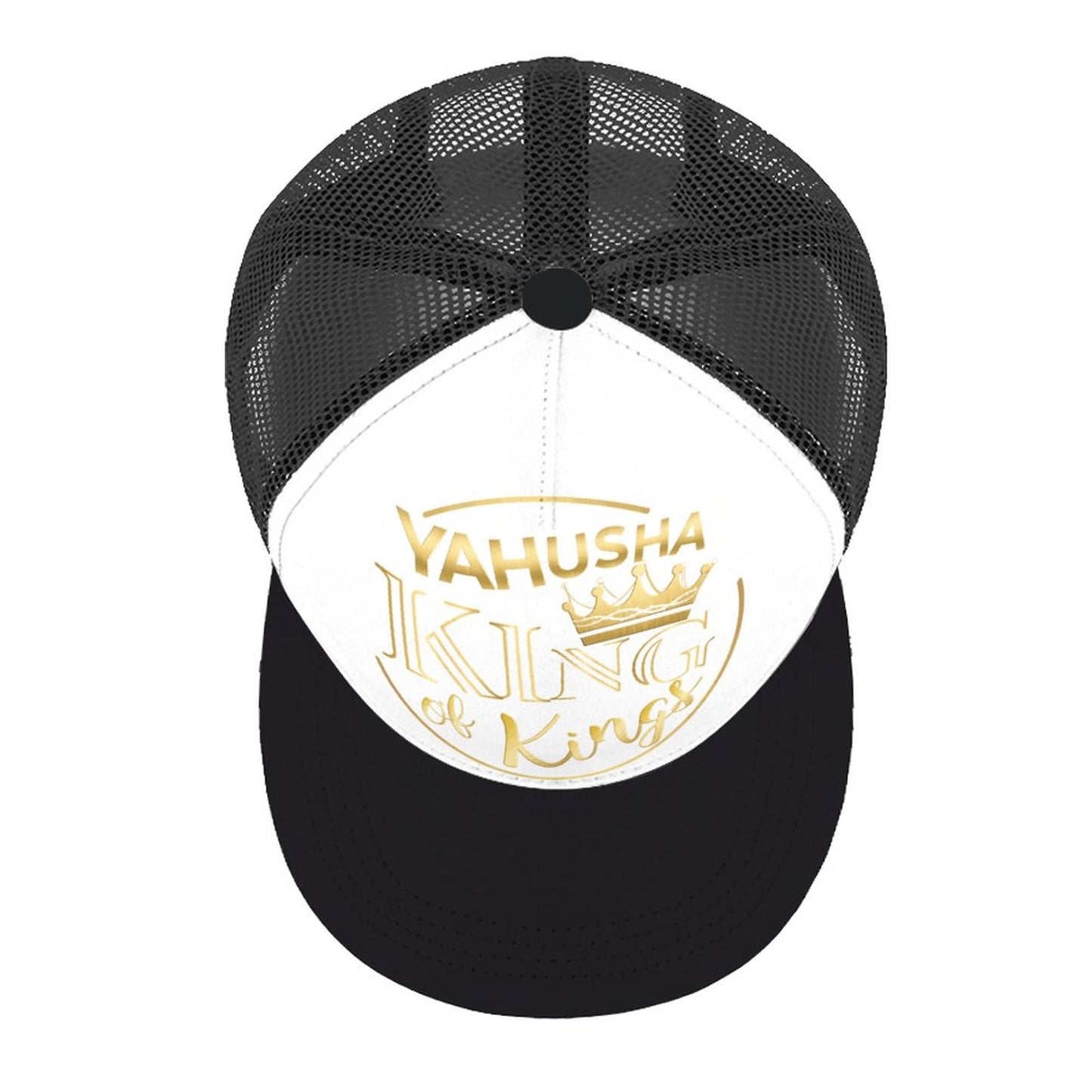 Yahusha, King of Kings - Flat Brim Trucker Hat