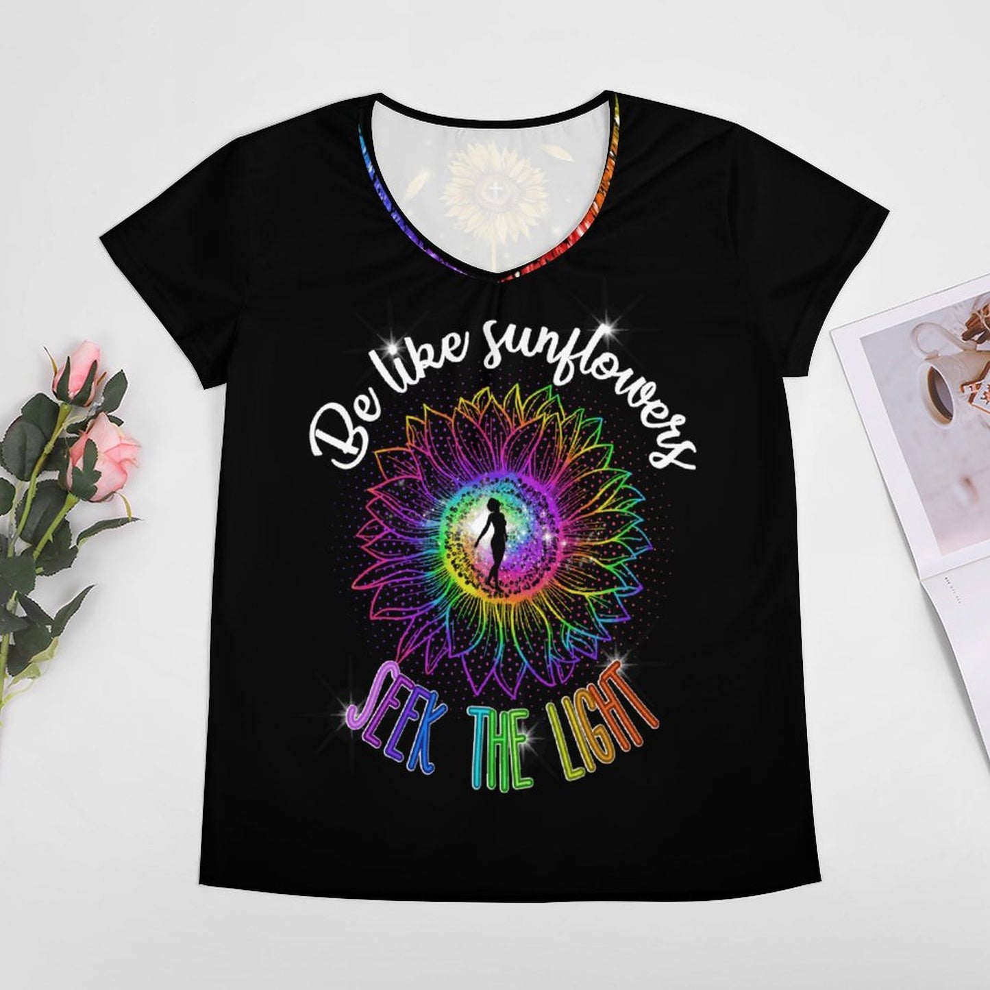 Sunflowers - Women's V-Neck T-Shirt