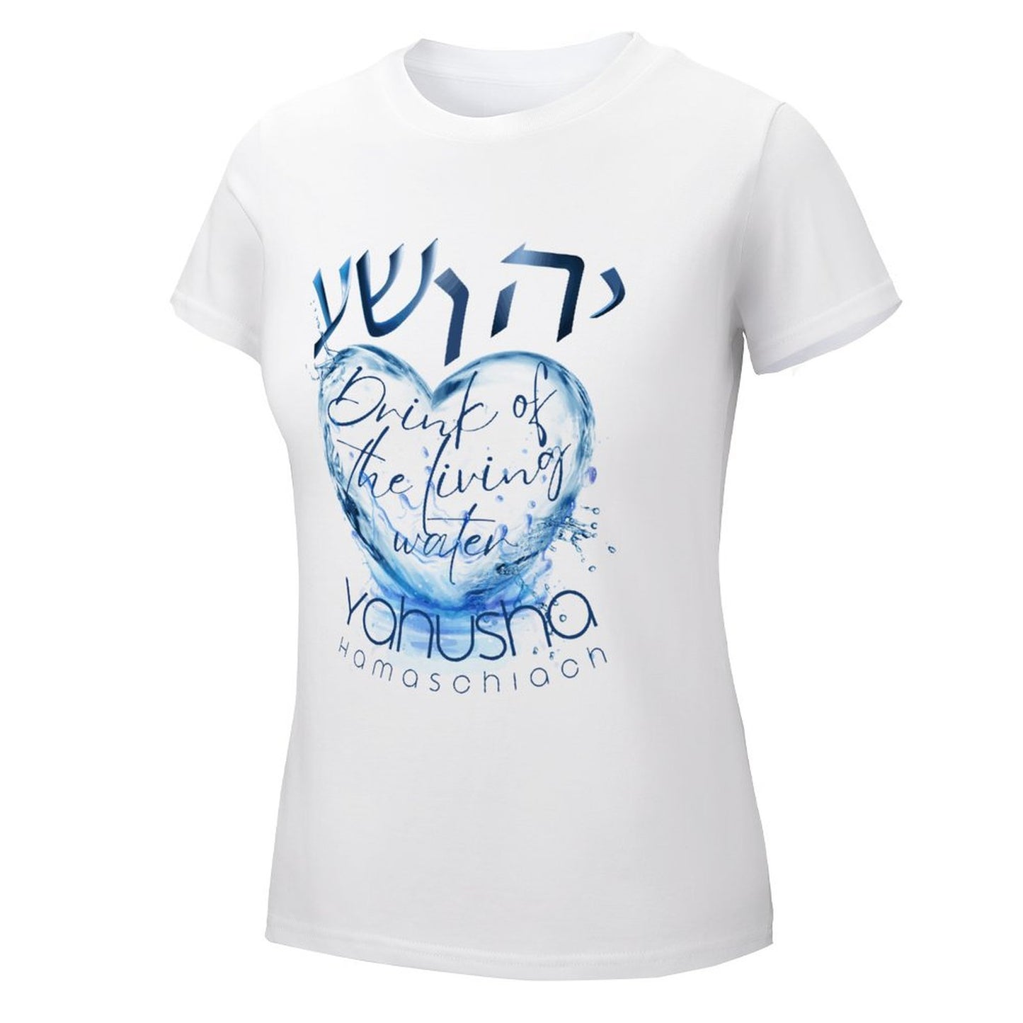 Living Waters, Yahusha - Women's 100% Cotton Tee
