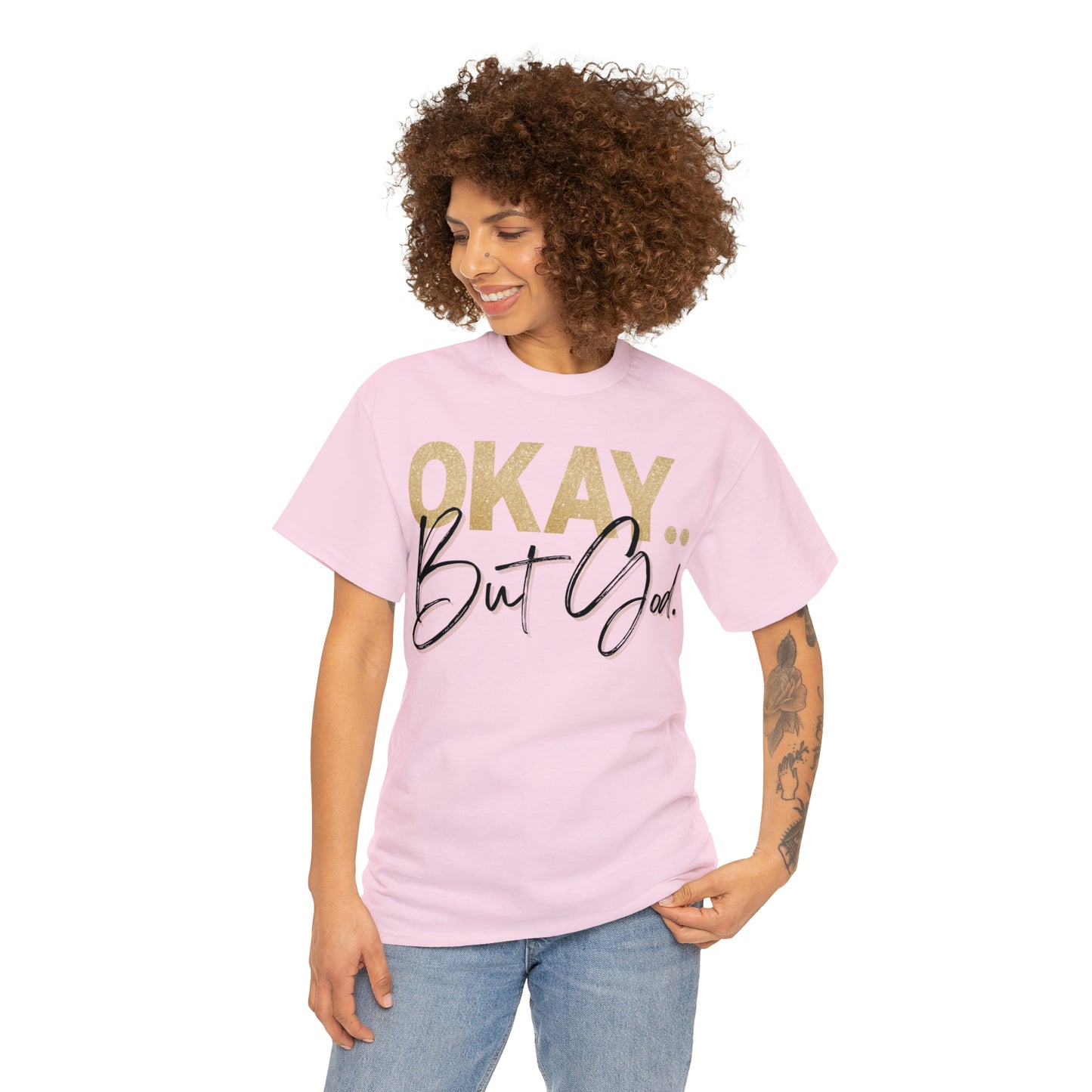 But God in Black - Heavy Cotton Tee (Unisex)