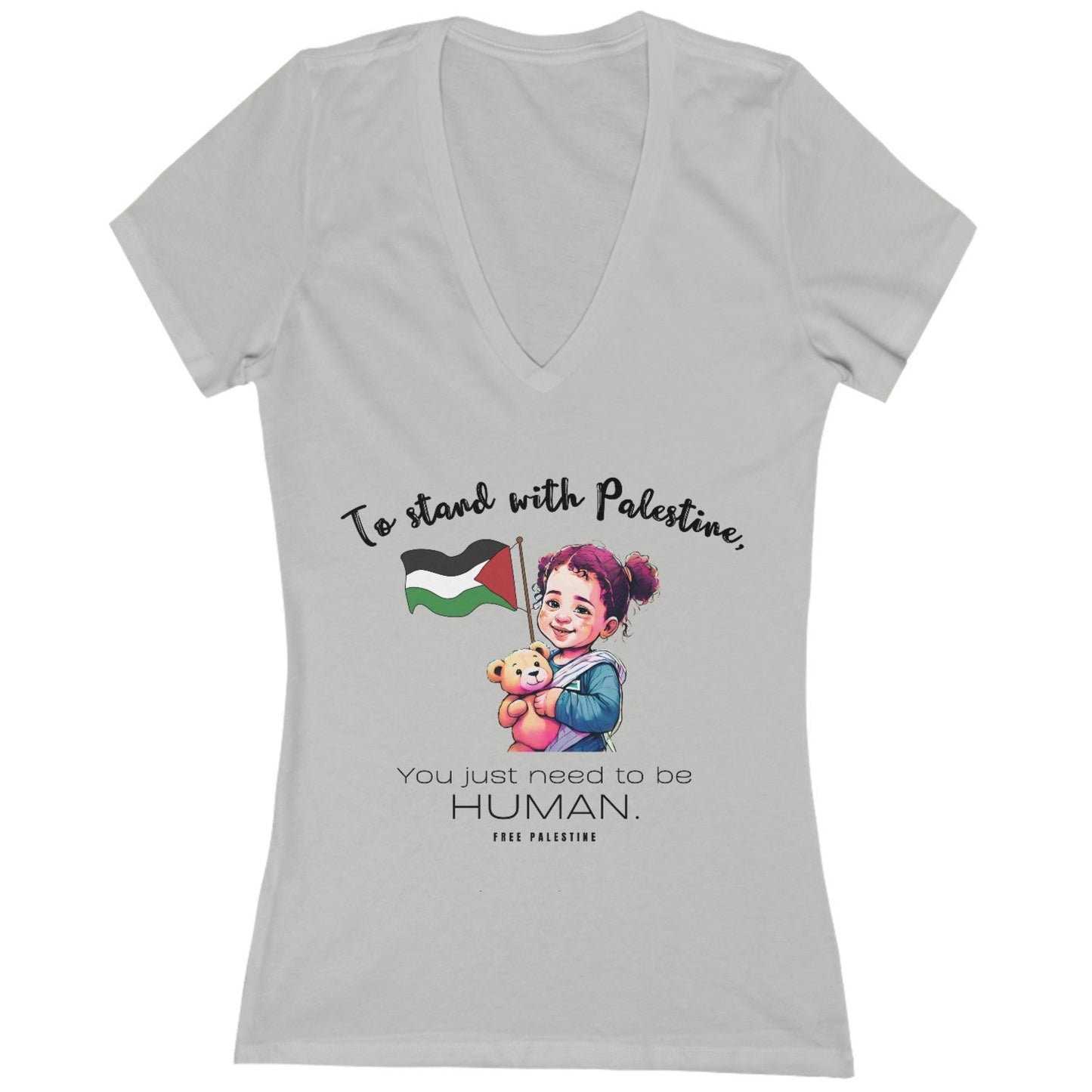 Human - Women's Deep V-Neck Tee