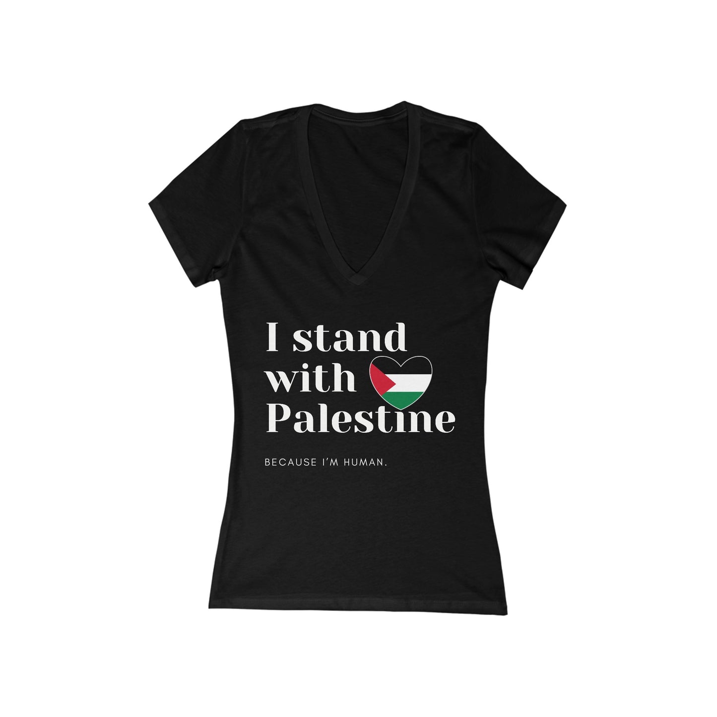 Because I'm Human - Women's Deep V-Neck Tee