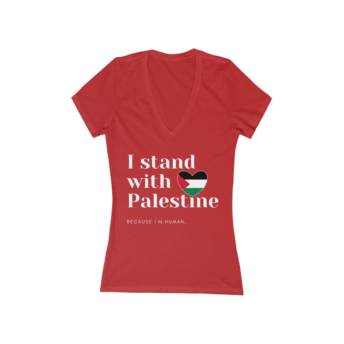 Because I'm Human - Women's Deep V-Neck Tee