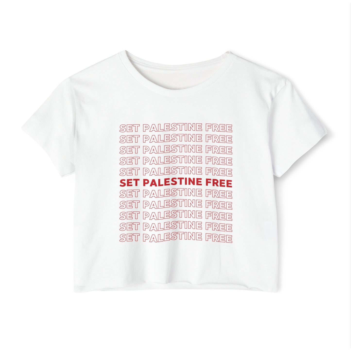 Set Palestine Free - Women's Festival Crop Top