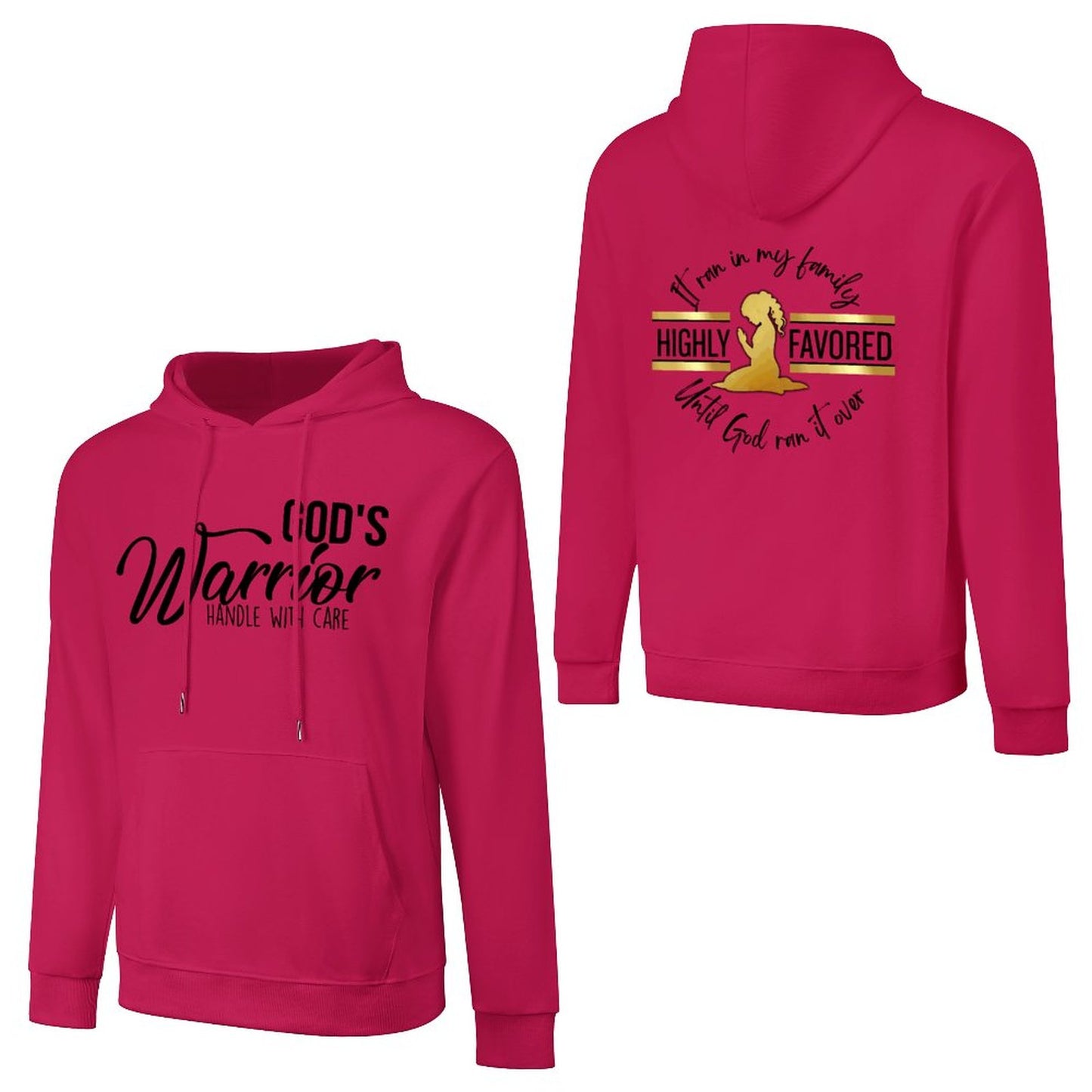 God's Favored - Cotton Hoodie with Pocket