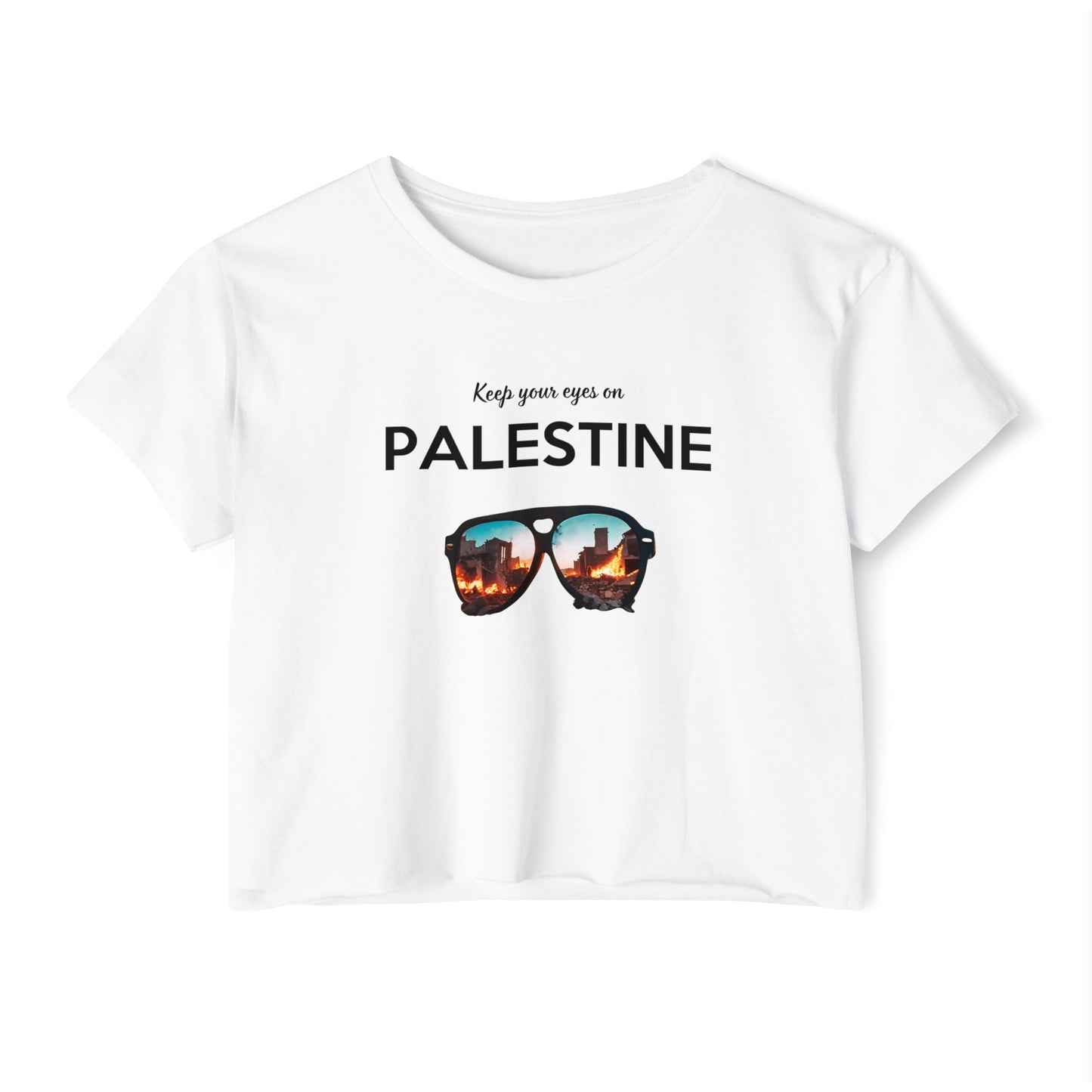 Eyes On Palestine - Women's Festival Crop Top