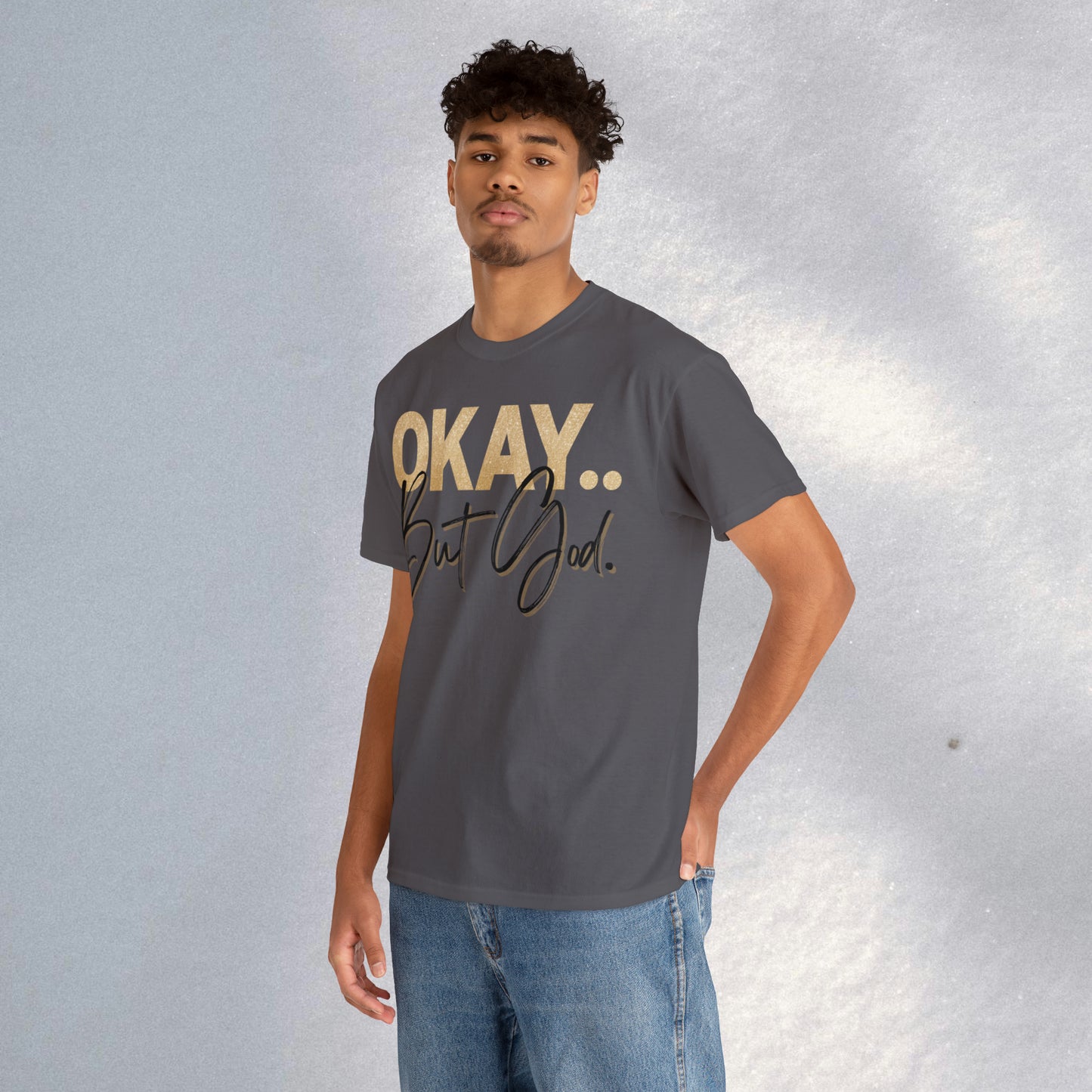 But God in Black - Heavy Cotton Tee (Unisex)