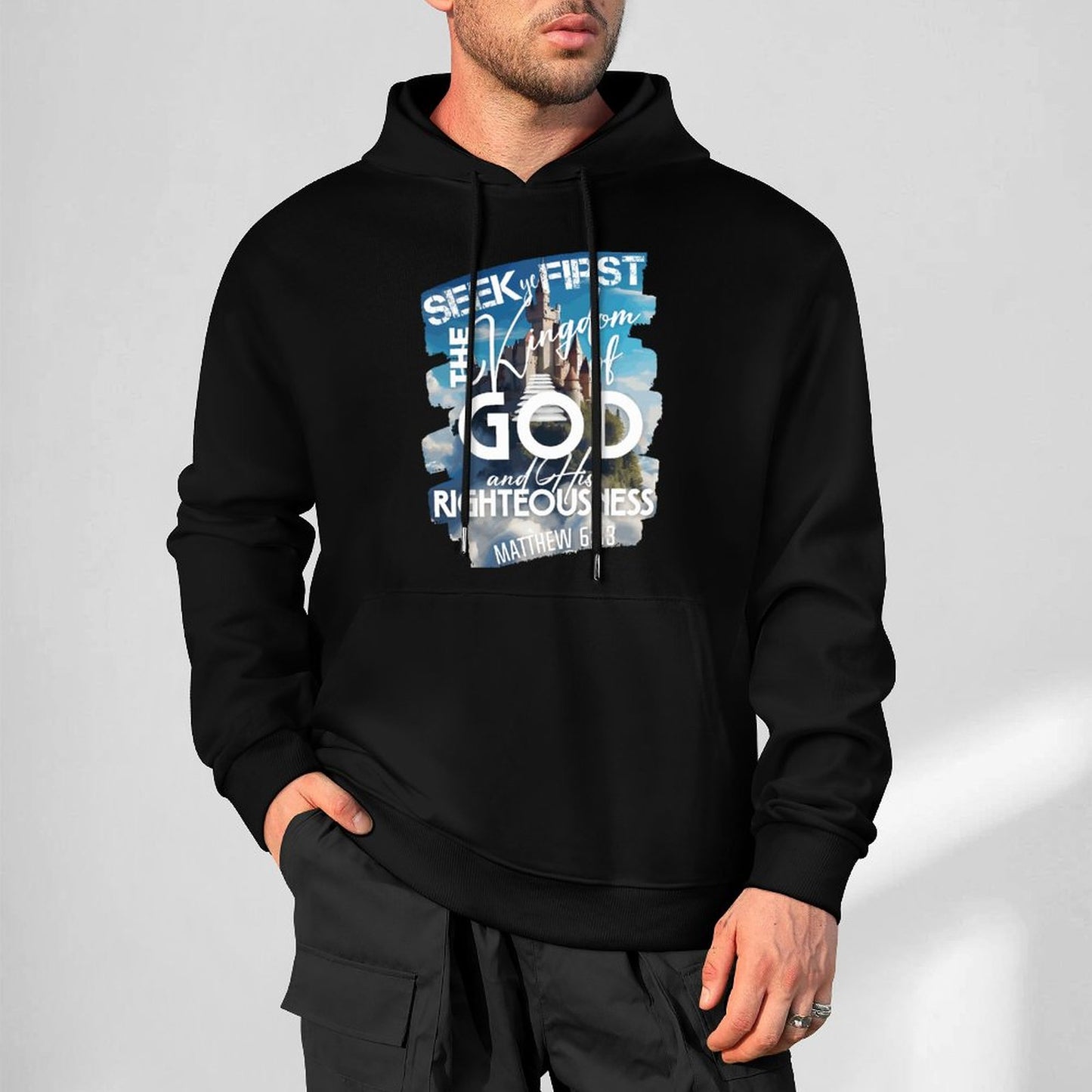 Kingdom of God - Cotton Hoodie with Pocket