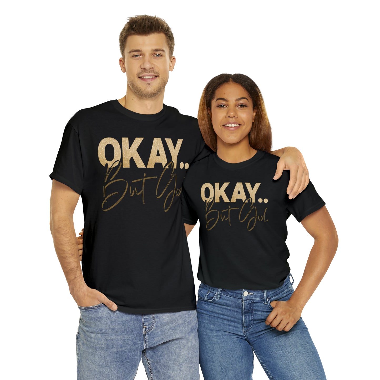 But God in Black - Heavy Cotton Tee (Unisex)