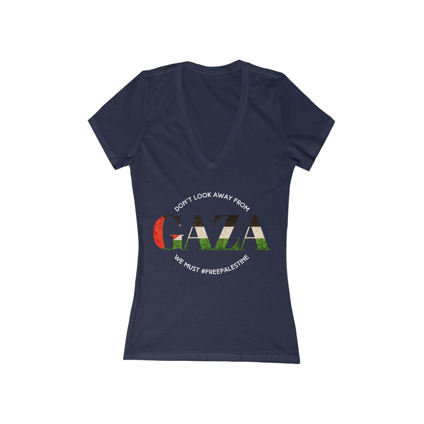 Gaza - Women's Deep V-Neck Tee