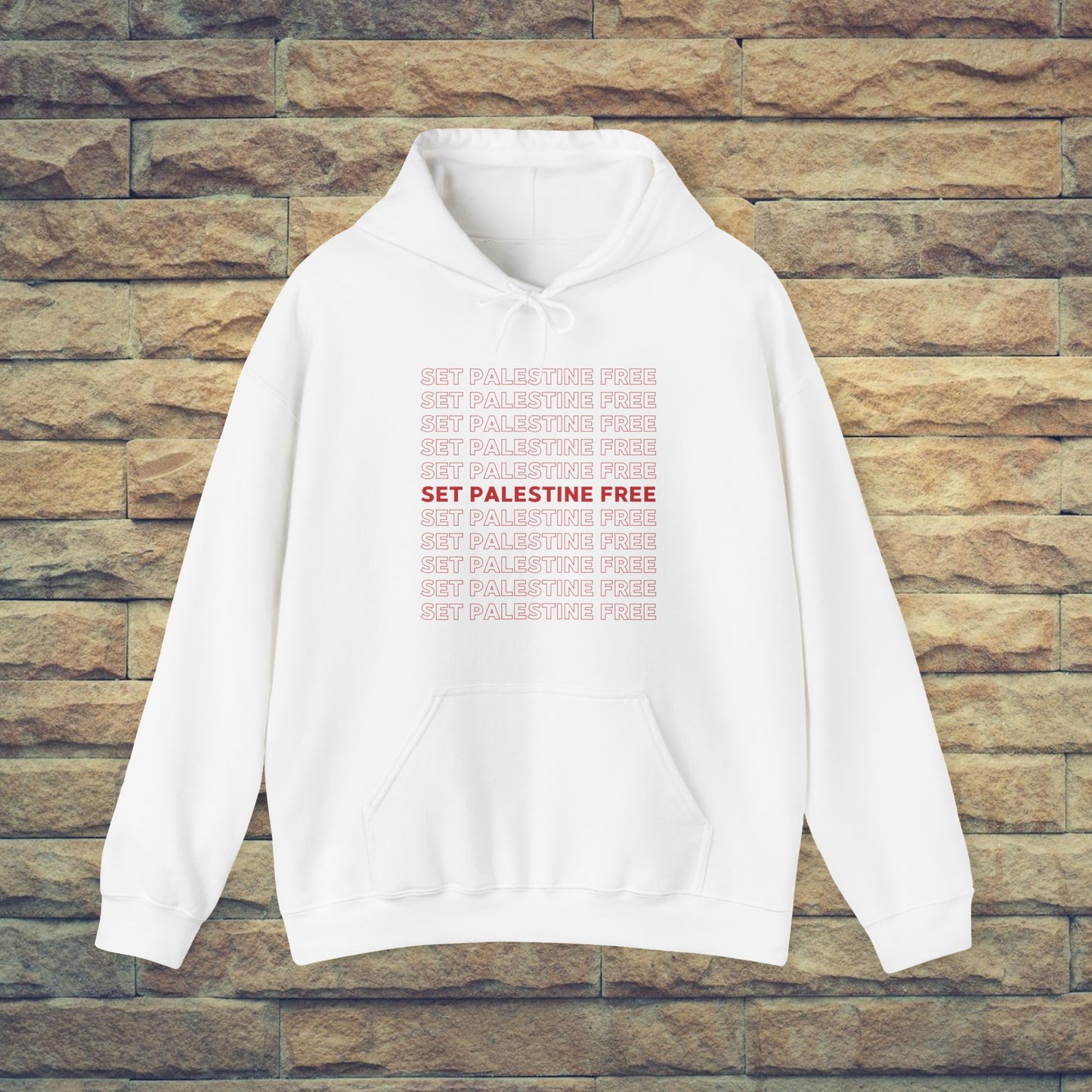 Set Palestine Free - Unisex Hooded Sweatshirt