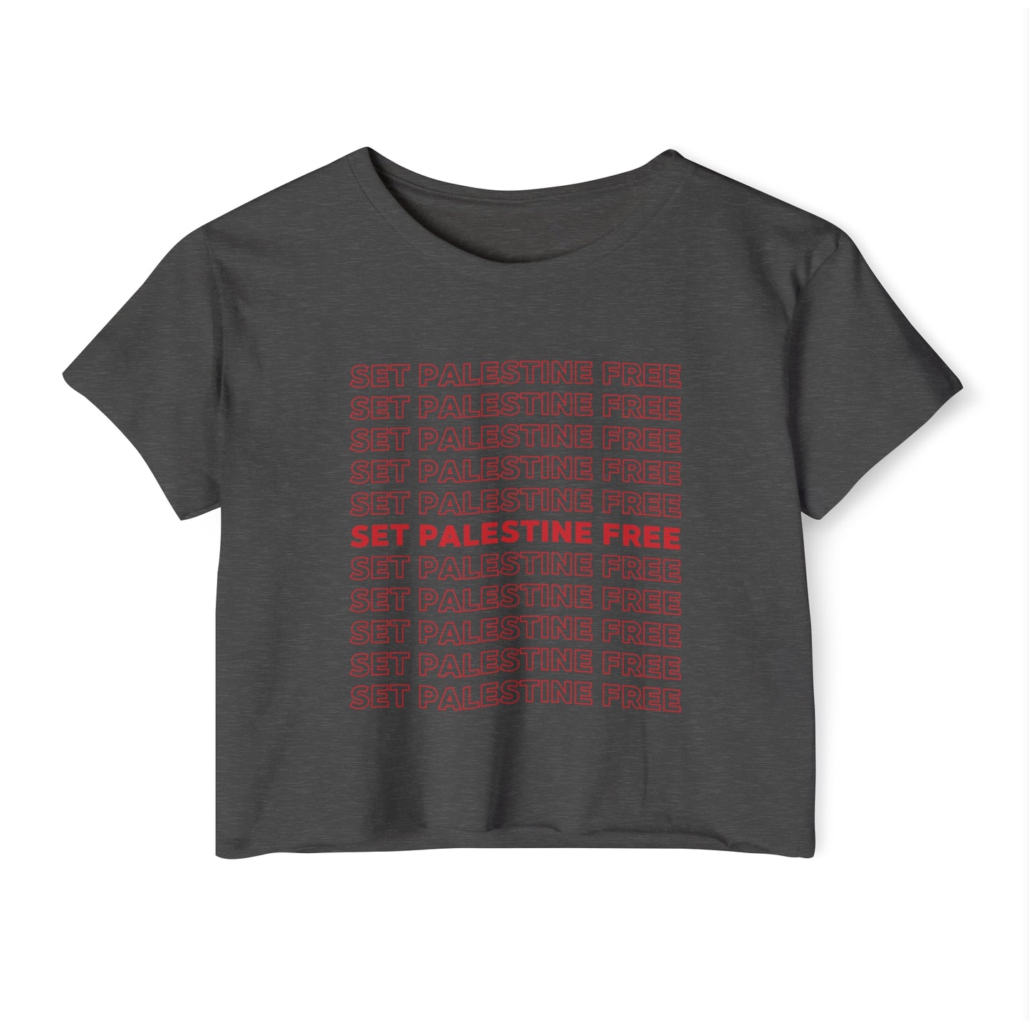 Set Palestine Free - Women's Festival Crop Top