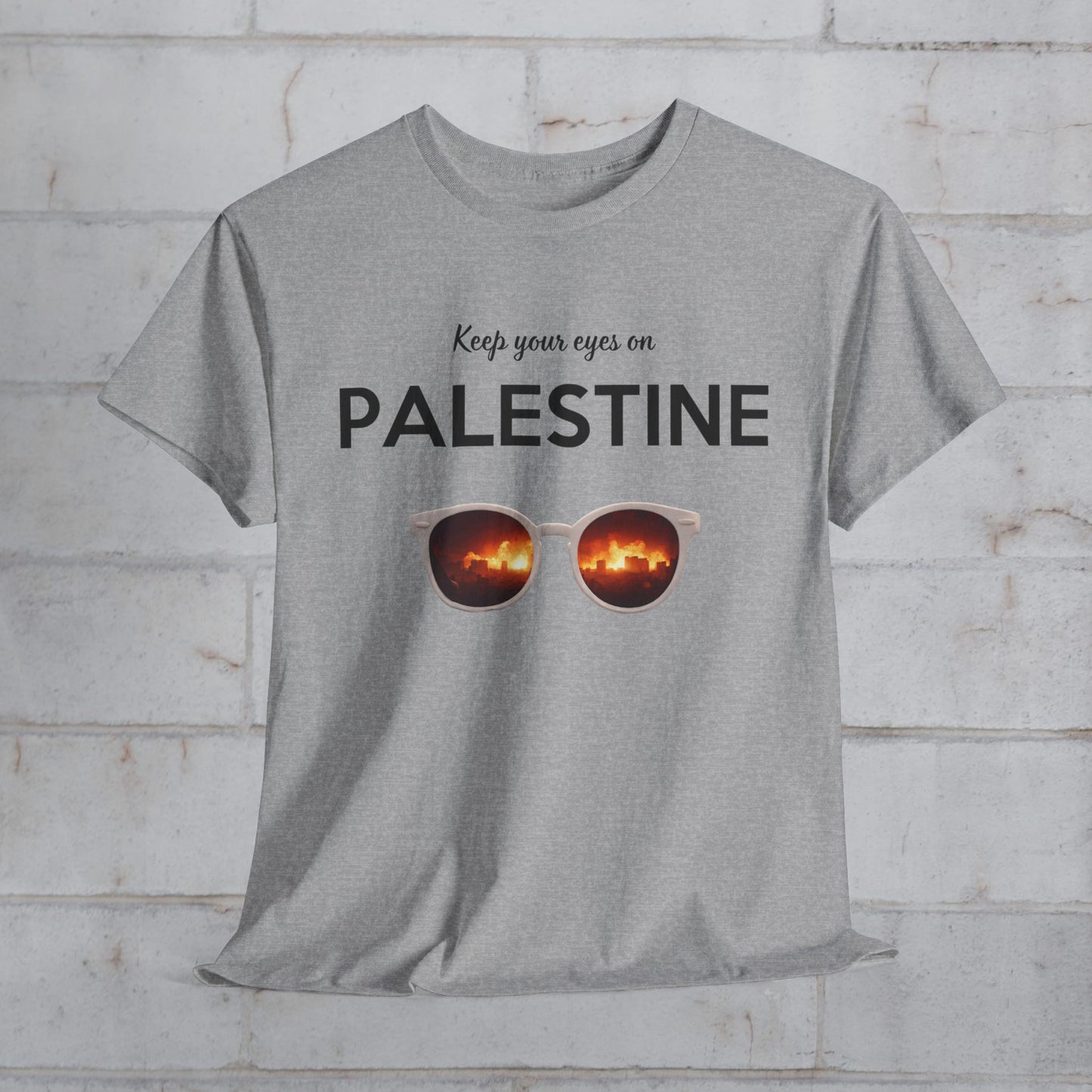 2 Eyes On Palestine - Unisex Cotton Tee