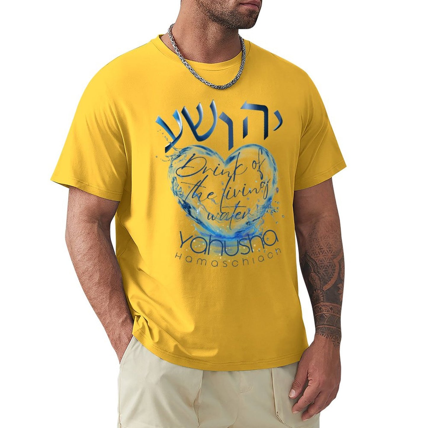 Yahusha, Living Waters - Men's Tee Shirt