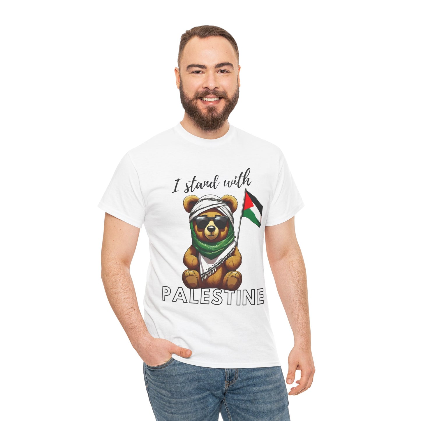 Teddy Palestine - Unisex Cotton Tee
