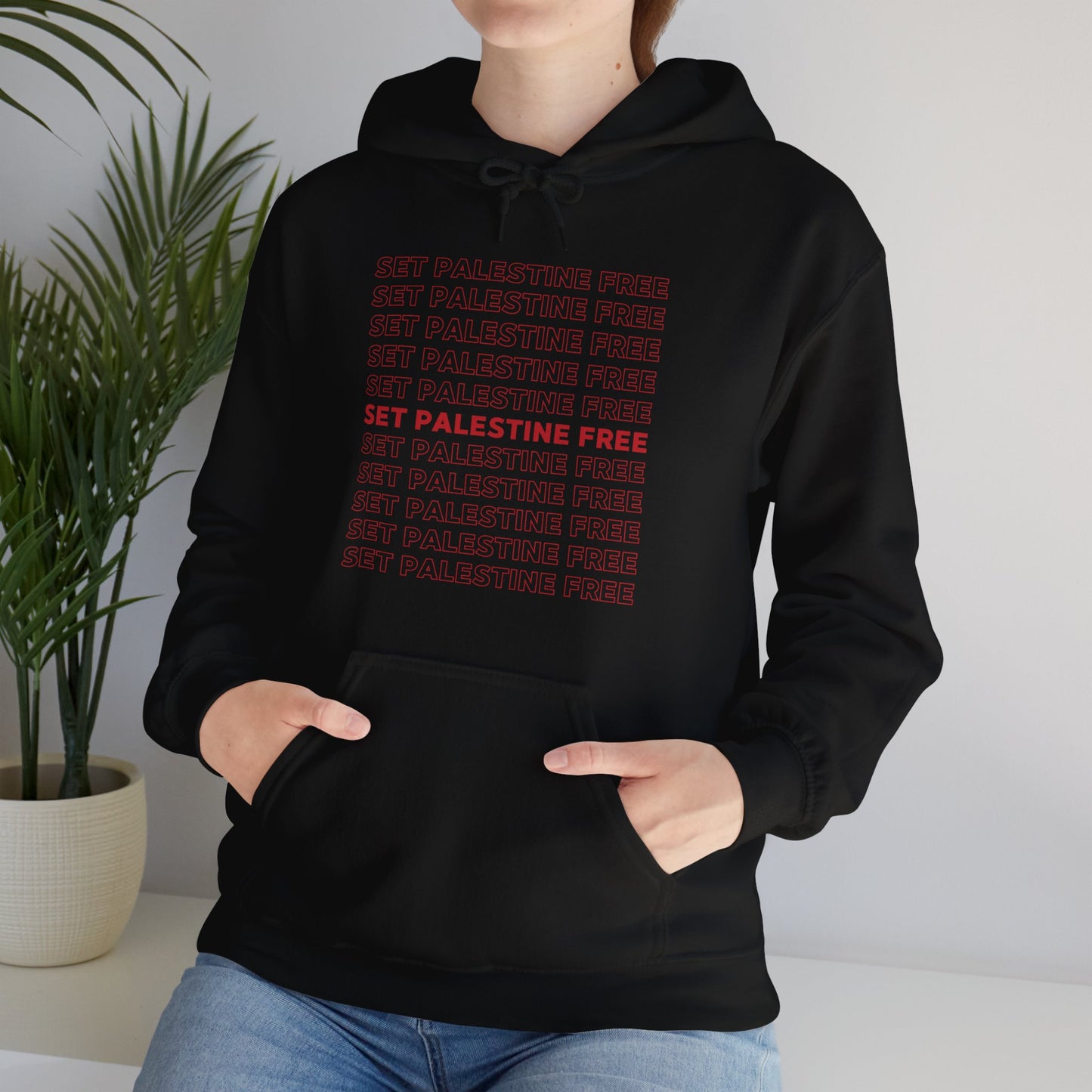 Set Palestine Free - Unisex Hooded Sweatshirt