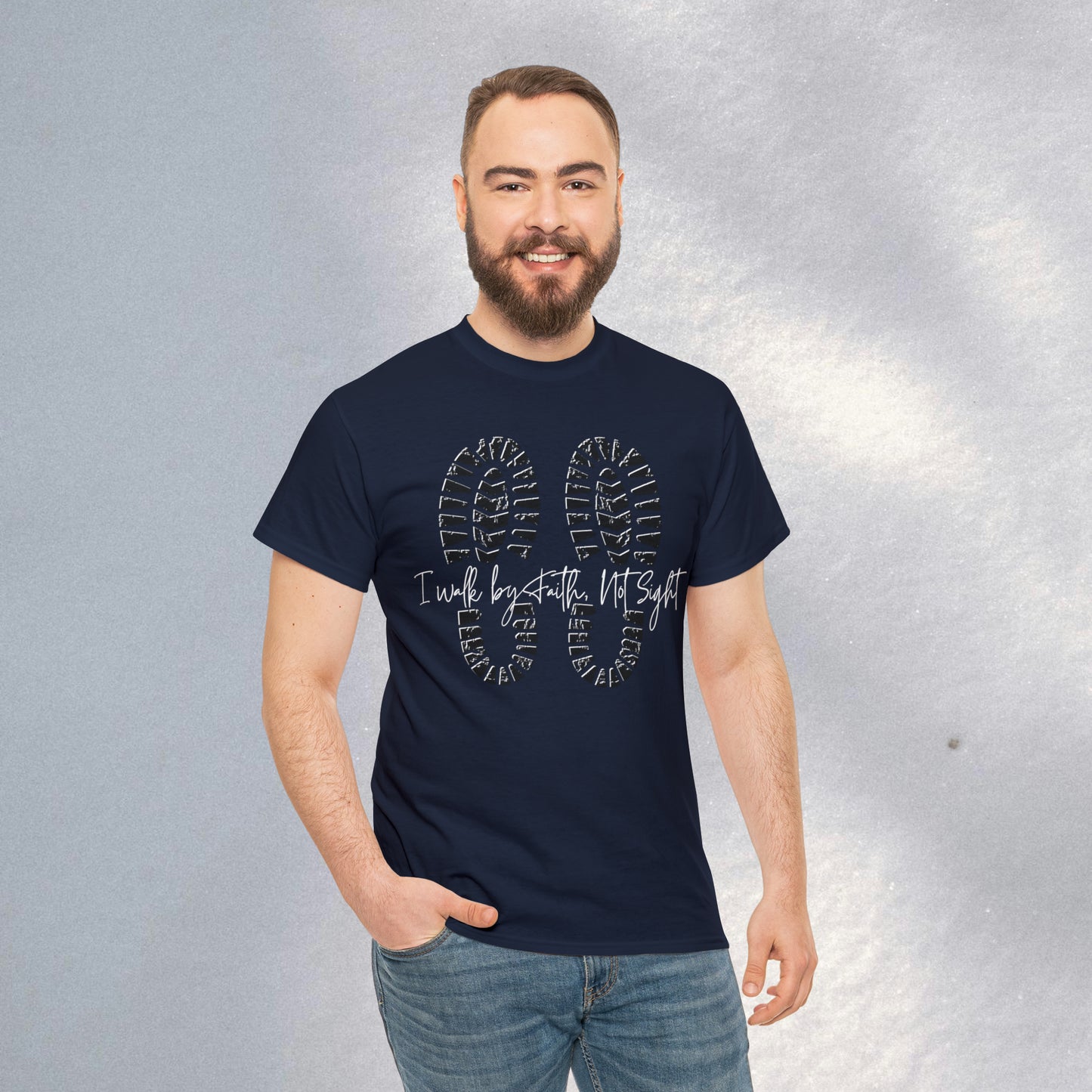 Walk By Faith - Heavy Cotton Tee (Unisex)