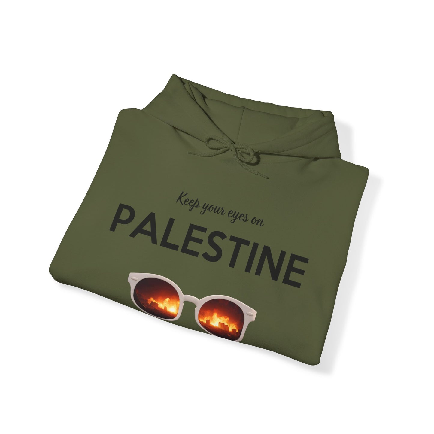 2 Eyes On Palestine - Unisex Hooded Sweatshirt