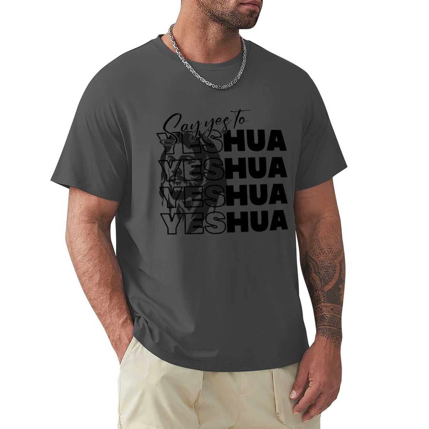 Say Yeshua - Men's Cotton Tee Shirt