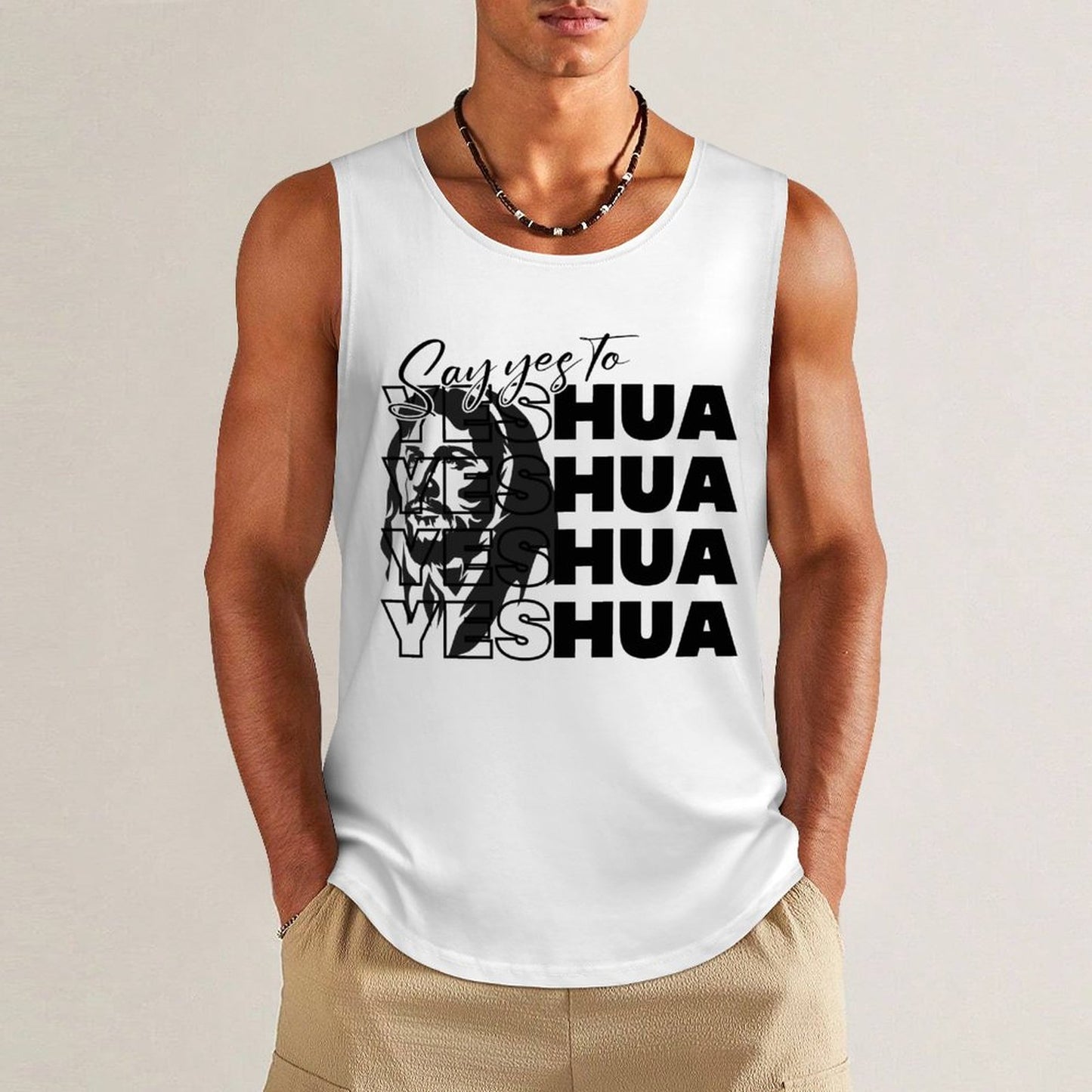 Say Yeshua - Men's Cotton Tank Top