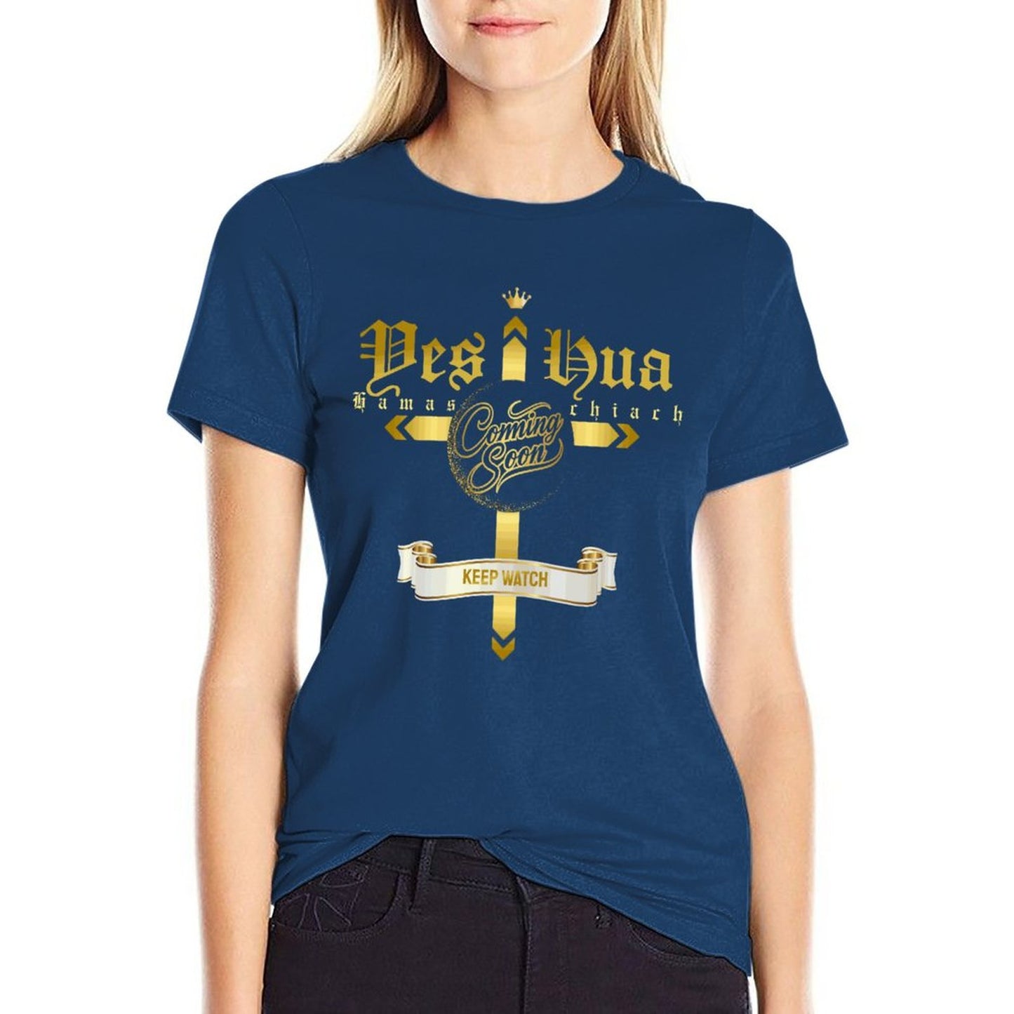 YESHUA, Coming Soon - Women's 100% Cotton Tee