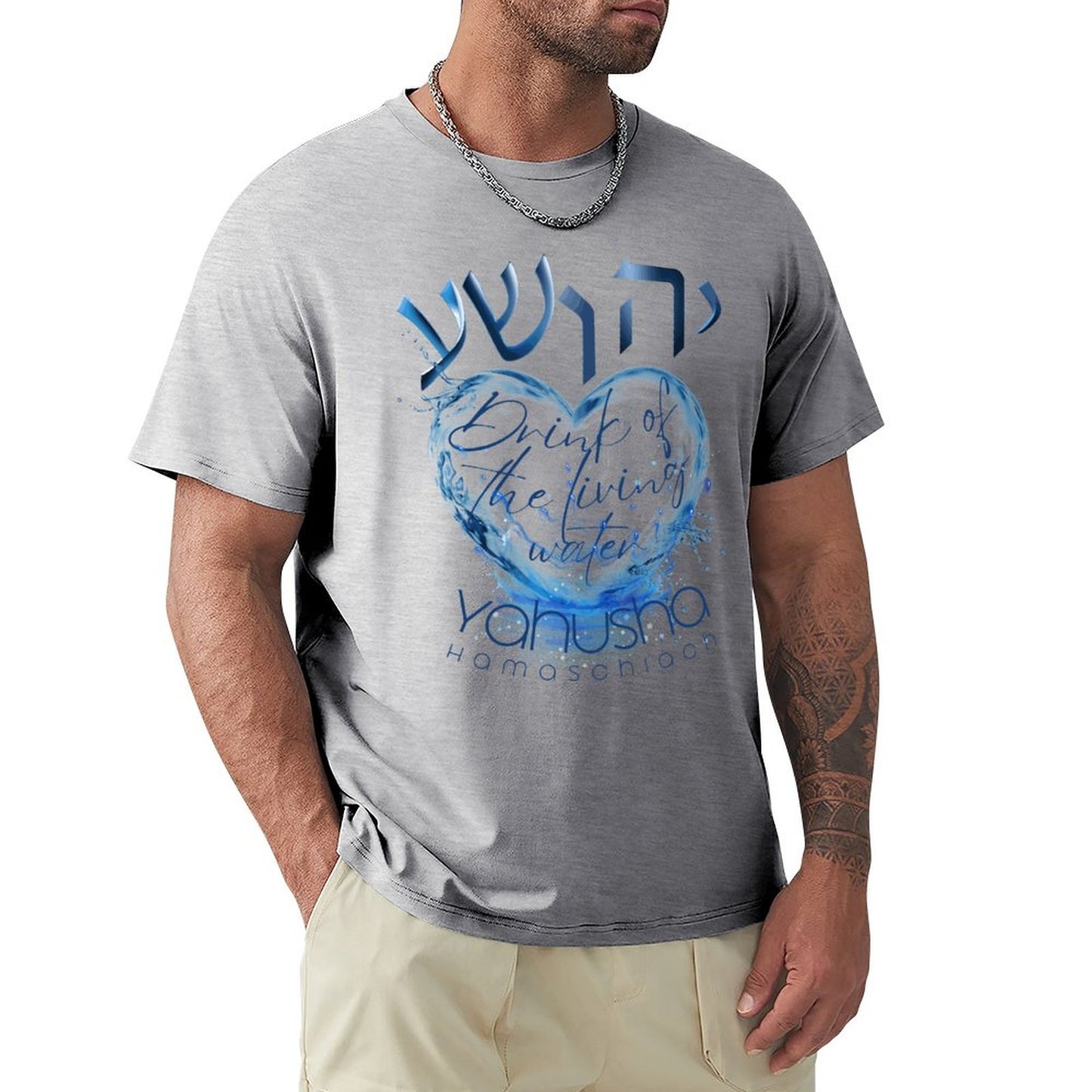 Yahusha, Living Waters - Men's Tee Shirt