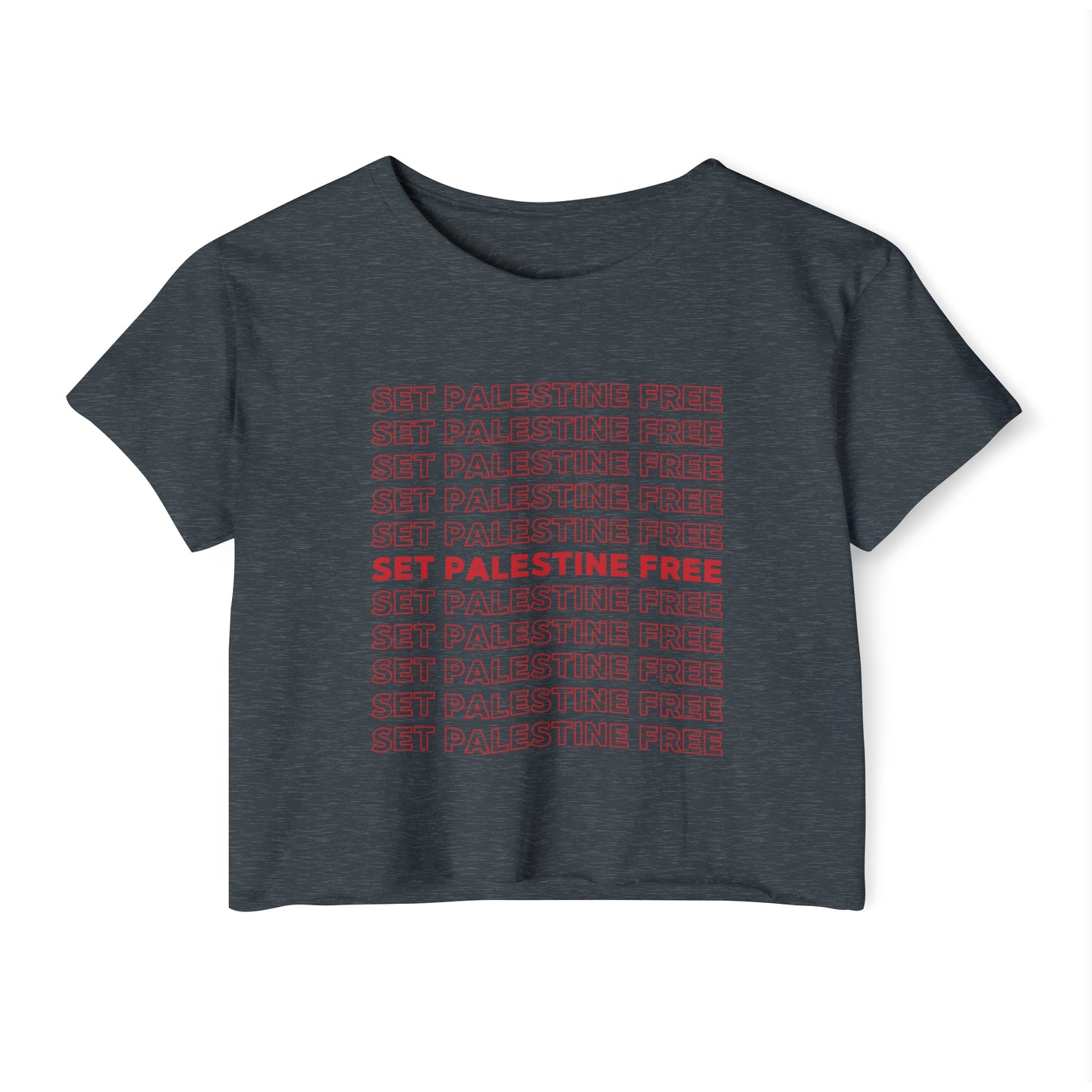 Set Palestine Free - Women's Festival Crop Top