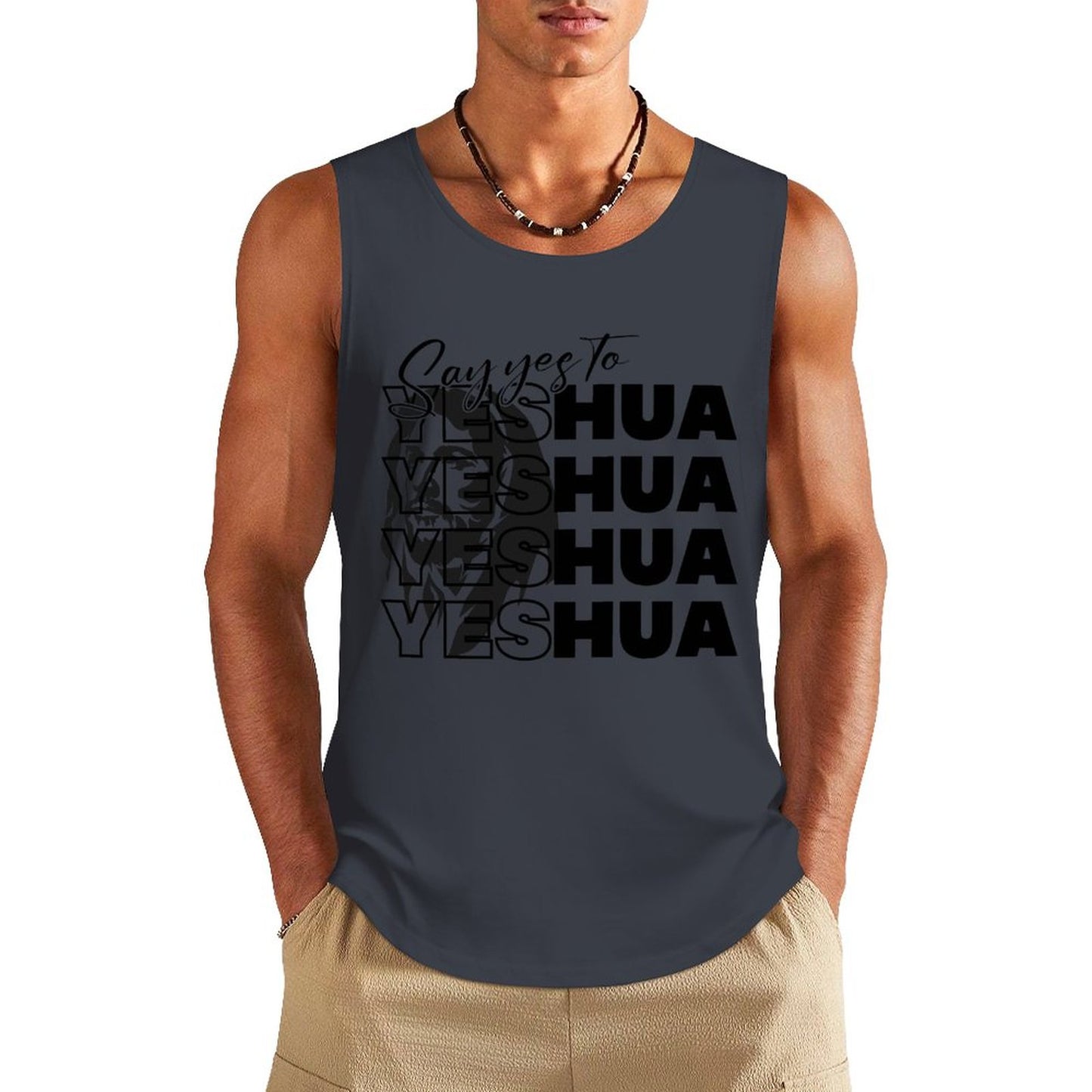 Say Yeshua - Men's Cotton Tank Top