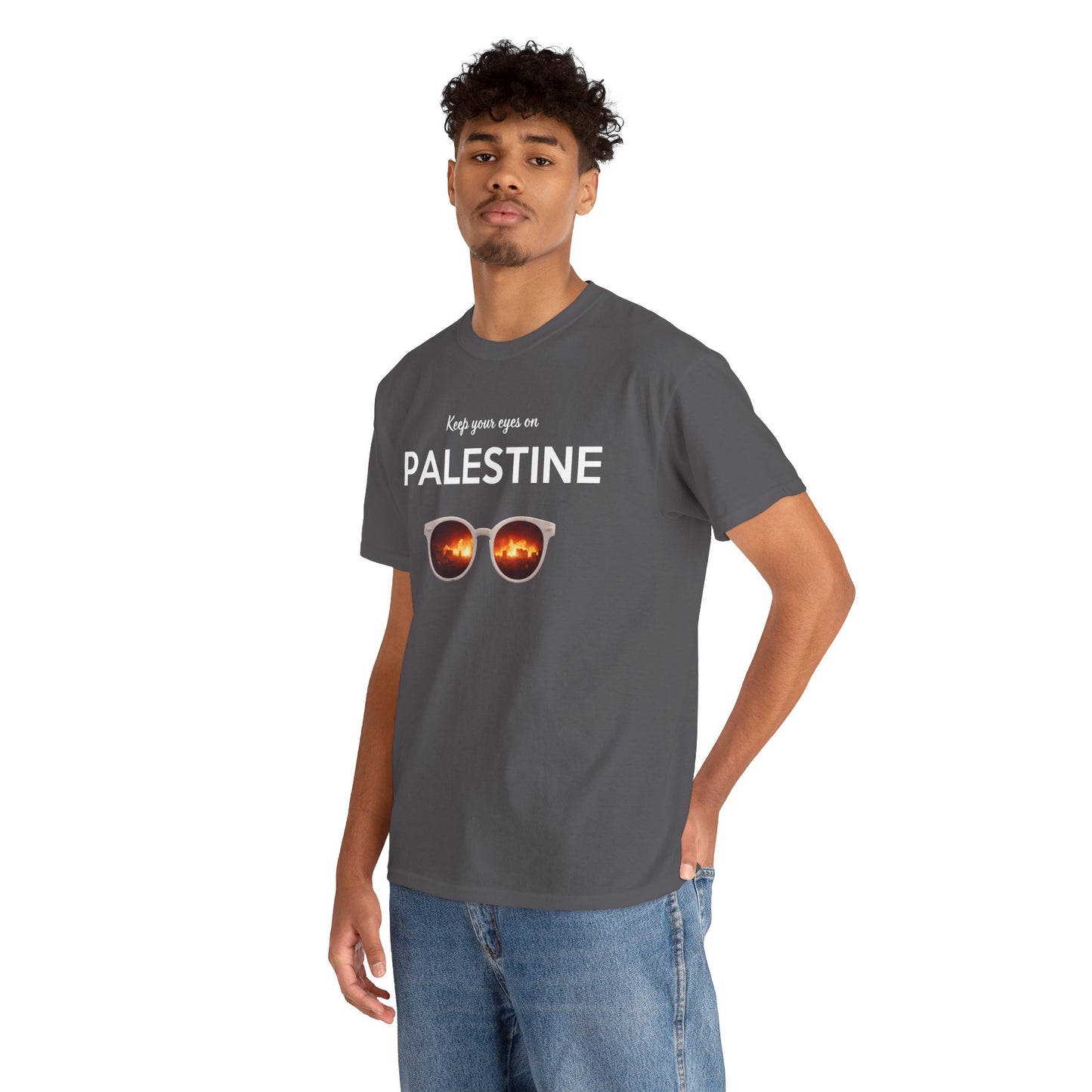 2 Eyes On Palestine - Unisex Cotton Tee