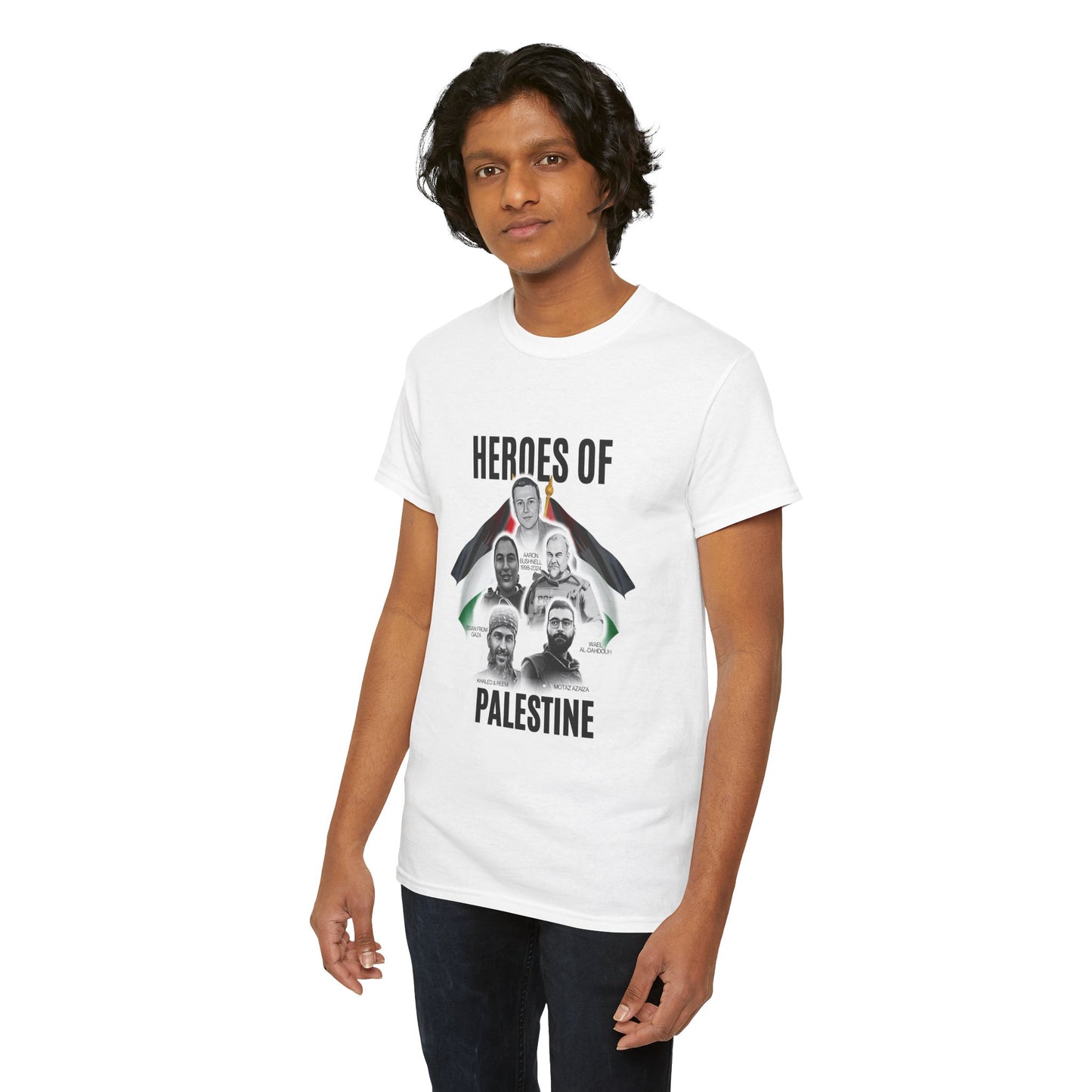 White Tee of Heroes - Unisex Cotton Tee