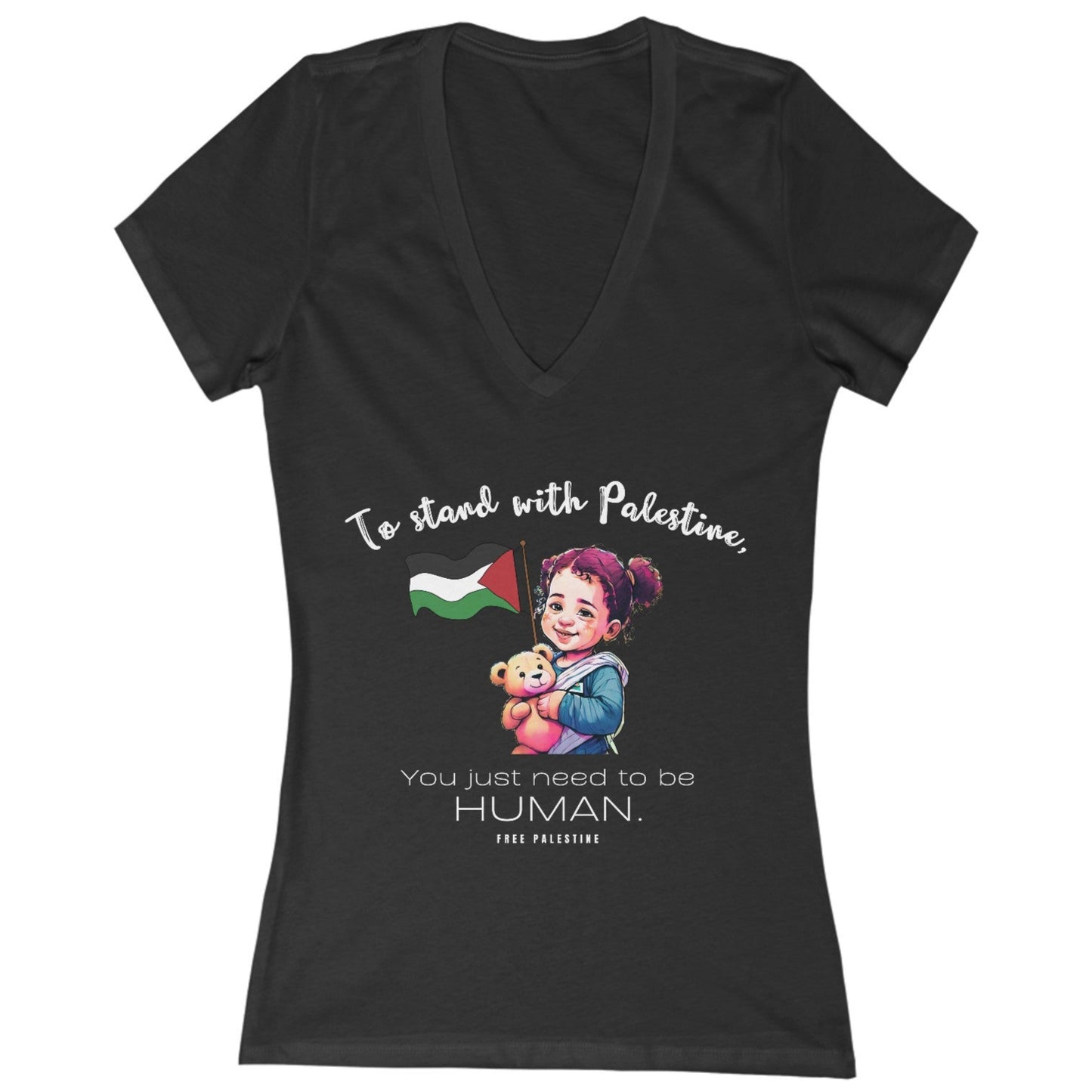 Human - Women's Deep V-Neck Tee