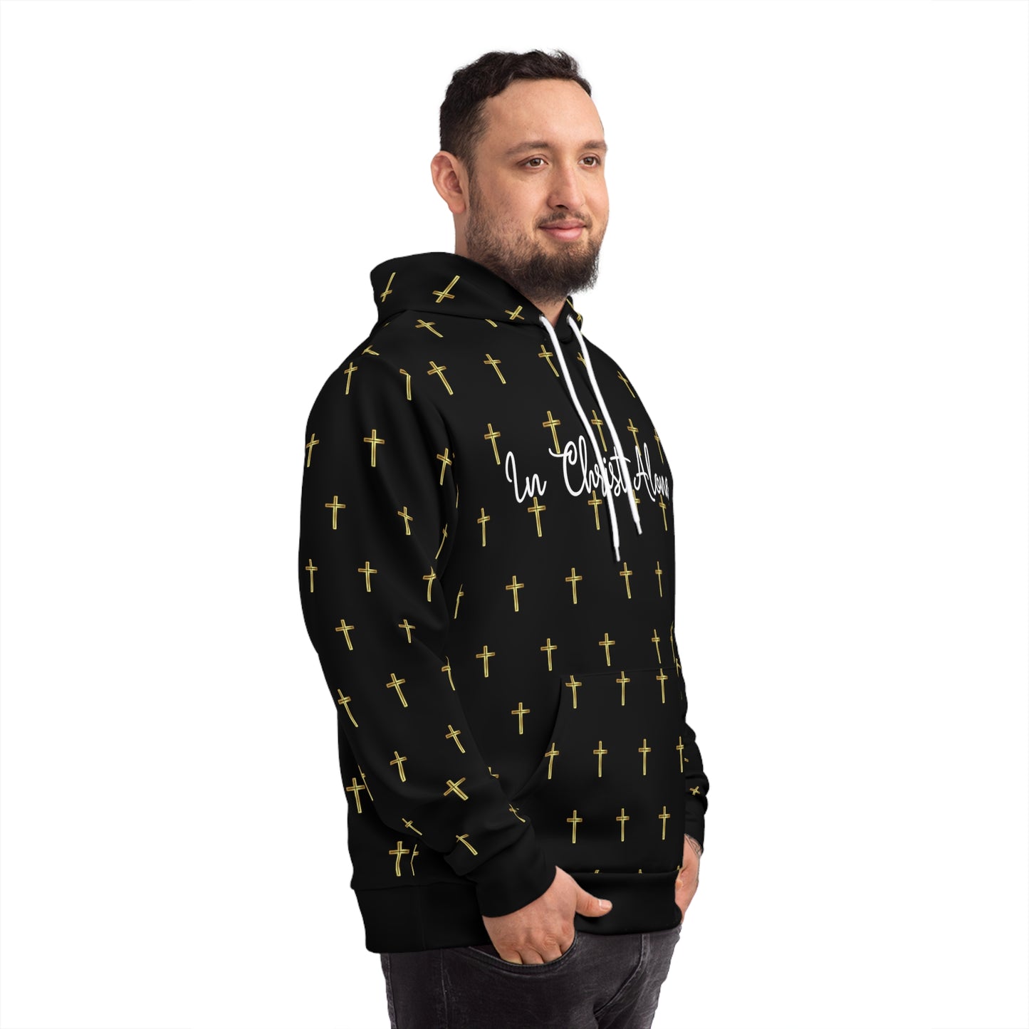 In Christ Alone (Black) - Fashion Hoodie