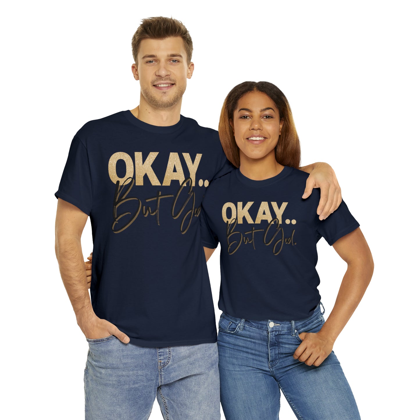 But God in Black - Heavy Cotton Tee (Unisex)