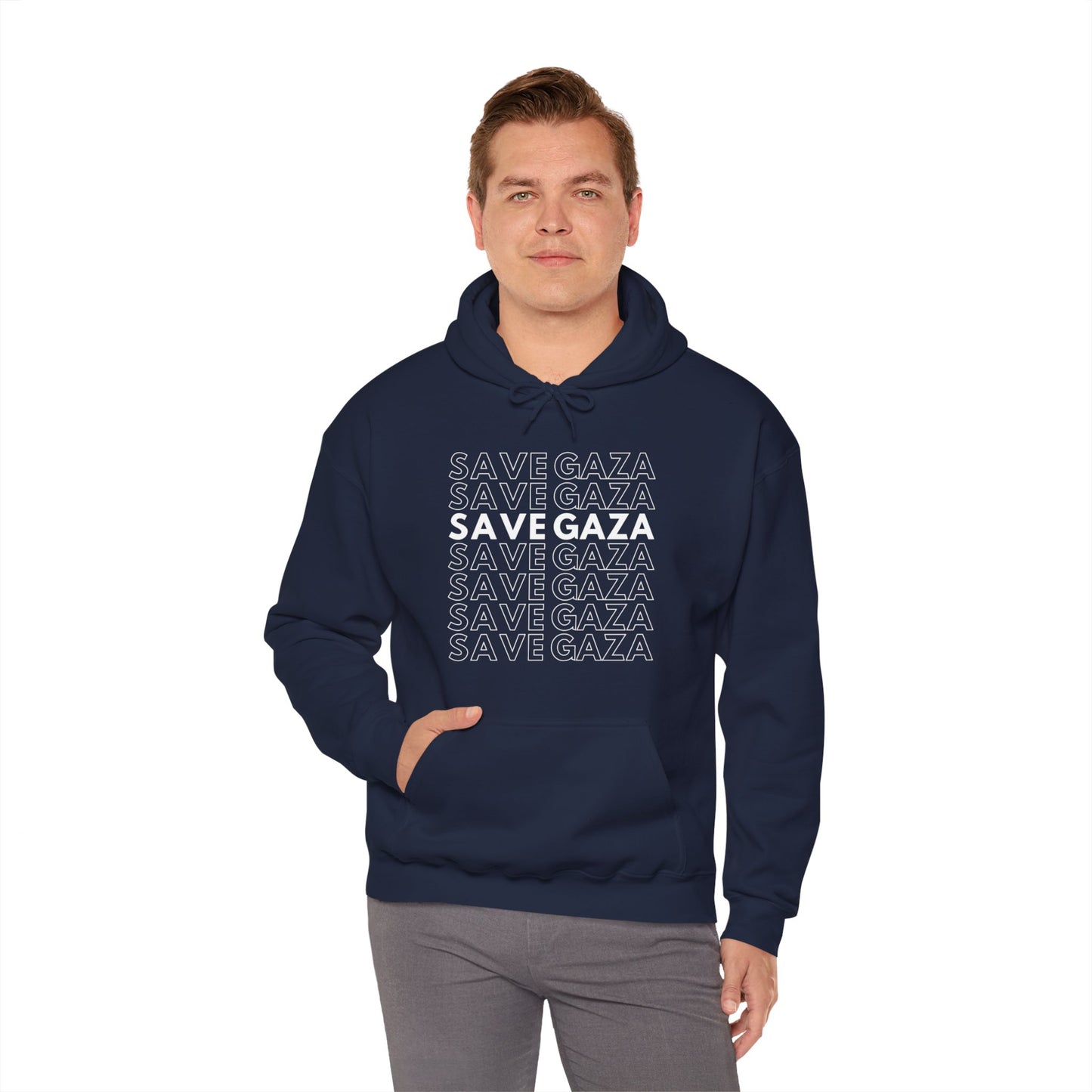 Save Gaza - Unisex Hooded Sweatshirt