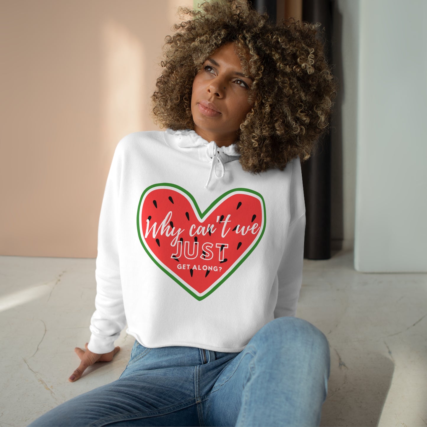 Get Along - Crop Hoodie