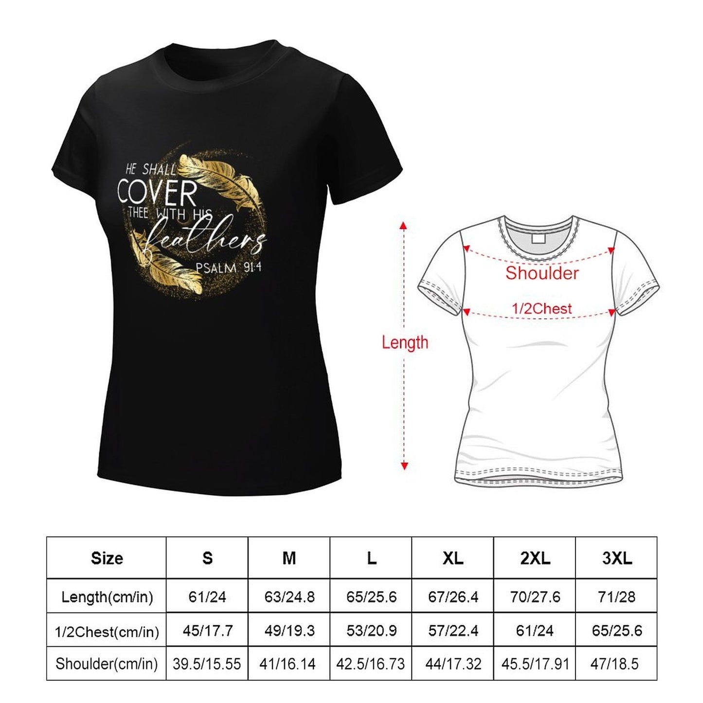 Covered in Feathers - Women's 100% Cotton Tee