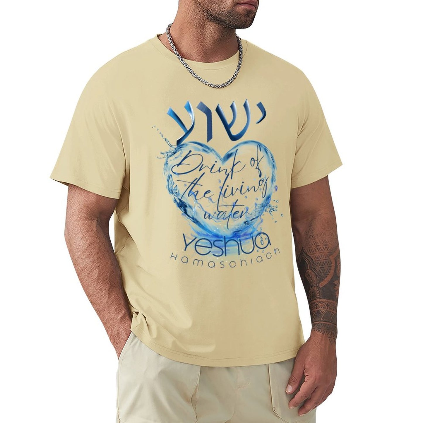 YESHUA, Living Waters - Men's Tee Shirt